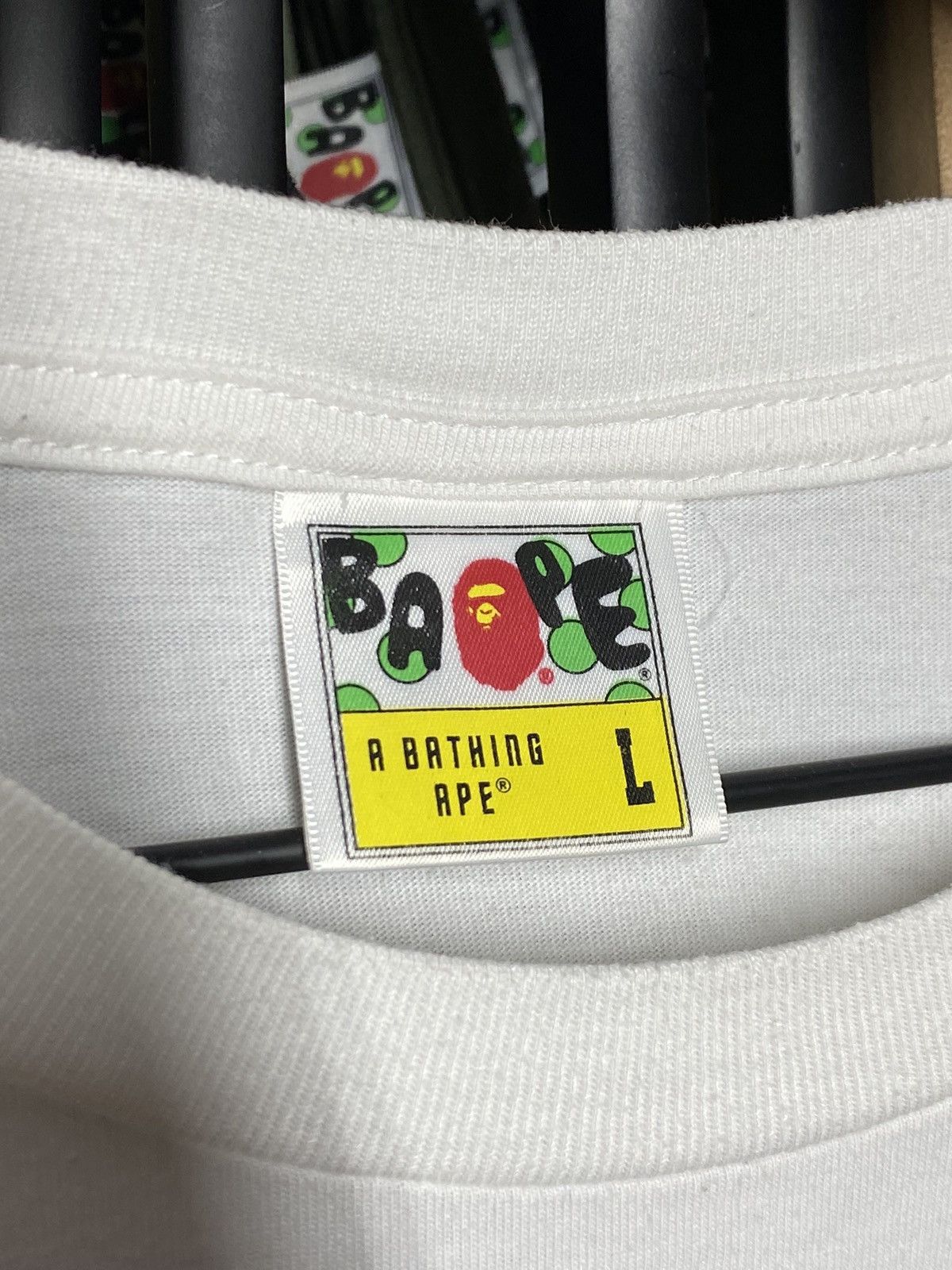 Bape A Bathing Ape Green Camo Bape Head T-Shirt Fits Med Size US M / EU 48-50 / 2 - 3 Thumbnail