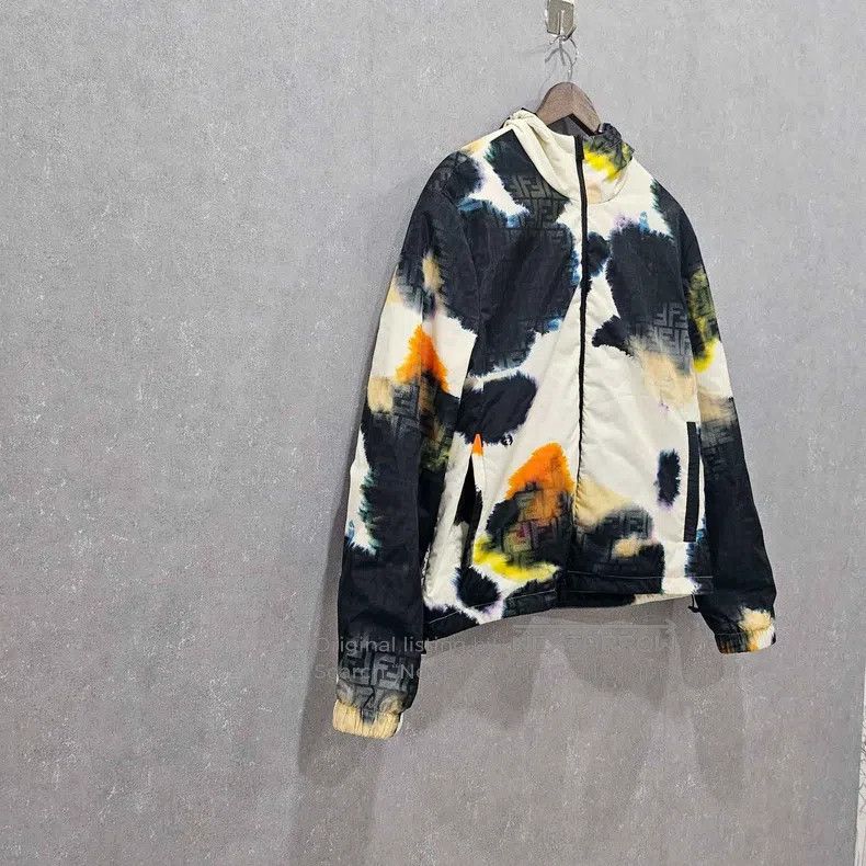 Fendi Fendi Stained ink effect zipper hood jacket Size US S / EU 44-46 / 1 - 3 Thumbnail