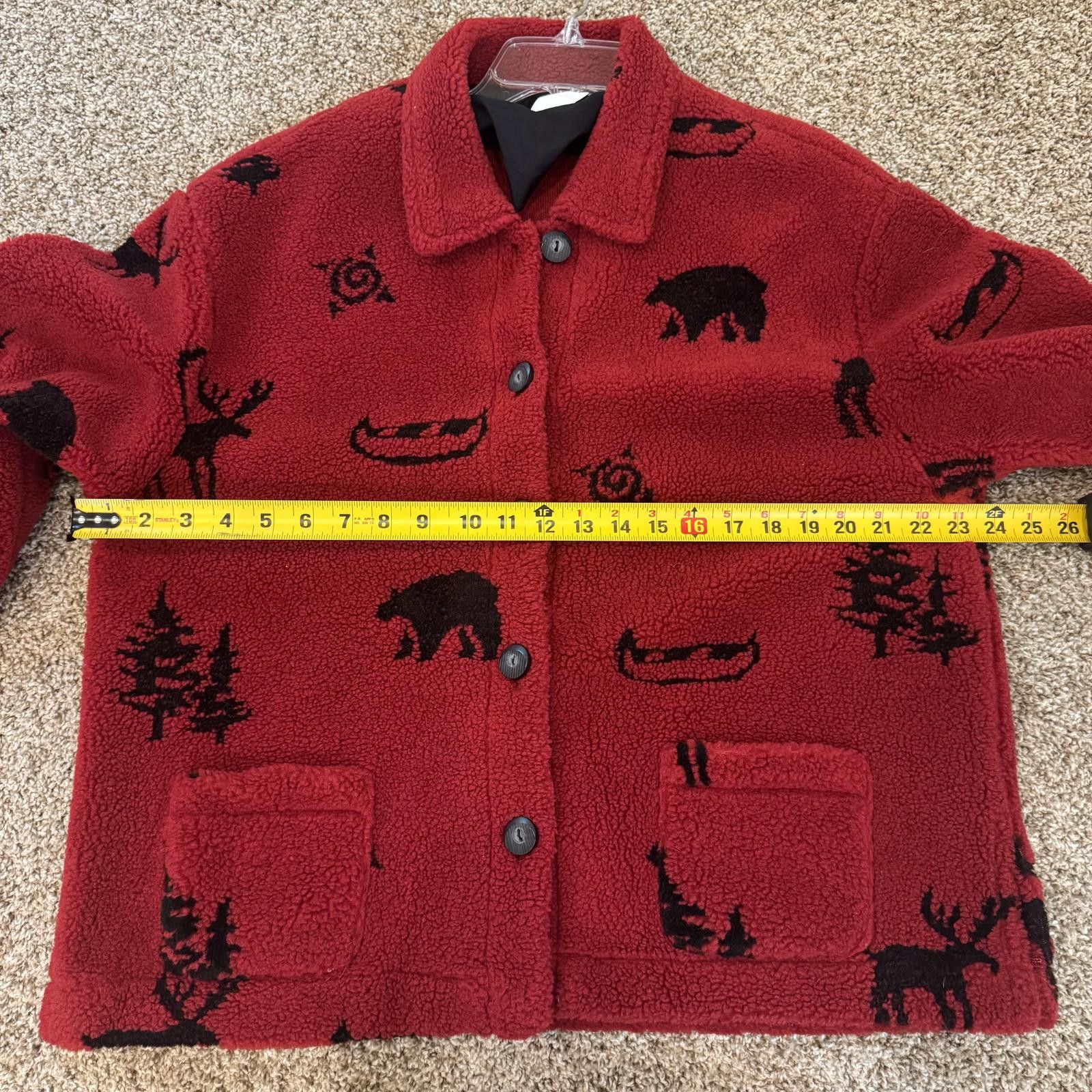 Other Sweet Jessie Cottage Core Red Fleece Jacket , XL Size XL / US 12-14 / IT 48-50 - 4 Thumbnail