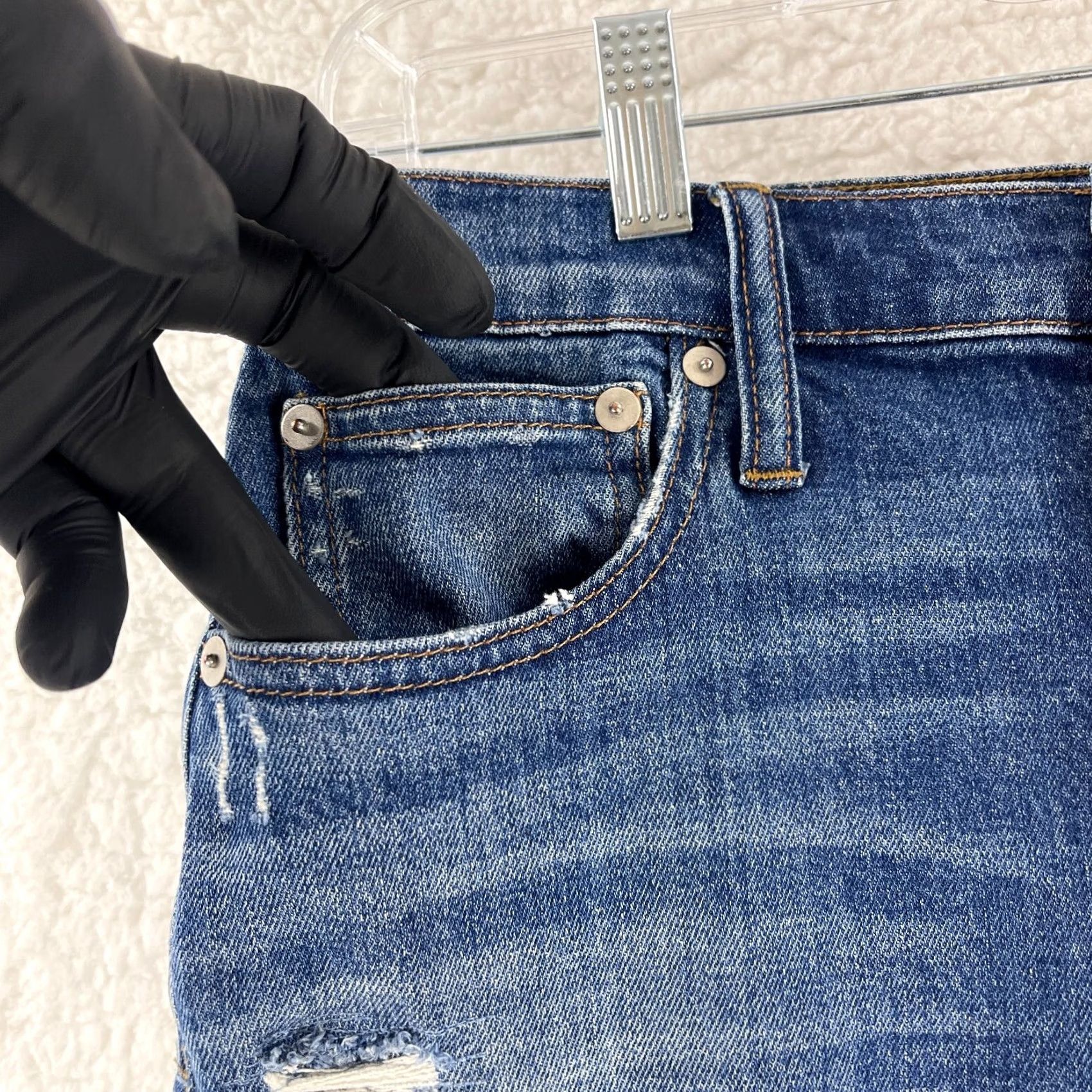 Madewell Madewell High Rise Slim Boy Jeans Womens Size 26 Blue Denim 5 Pocket Stretch Jeans Size 26" / US 2 / IT 38 - 6 Thumbnail