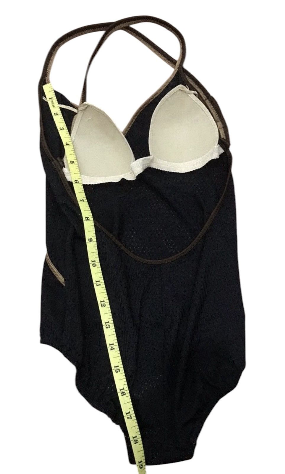 Issey Miyake Vintage issey miyake swim black brown swimsuit Size S / US 4 / IT 40 - 2 Thumbnail