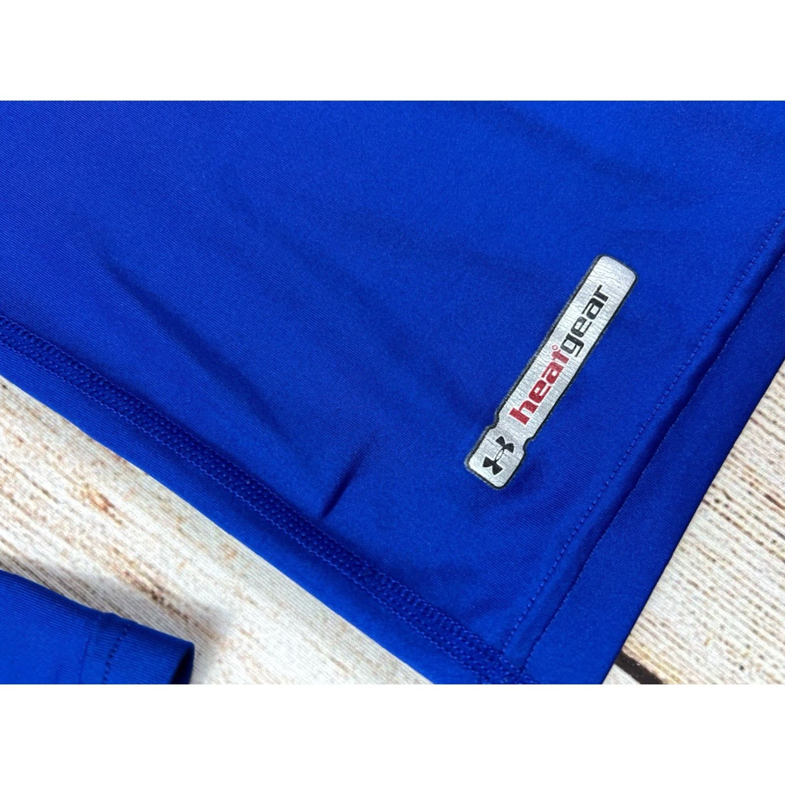 Under Armour Mens Under Armour Blue Long Sleeve Compression HeatGear Base Layer Shirt M Medium Size US M / EU 48-50 / 2 - 4 Thumbnail