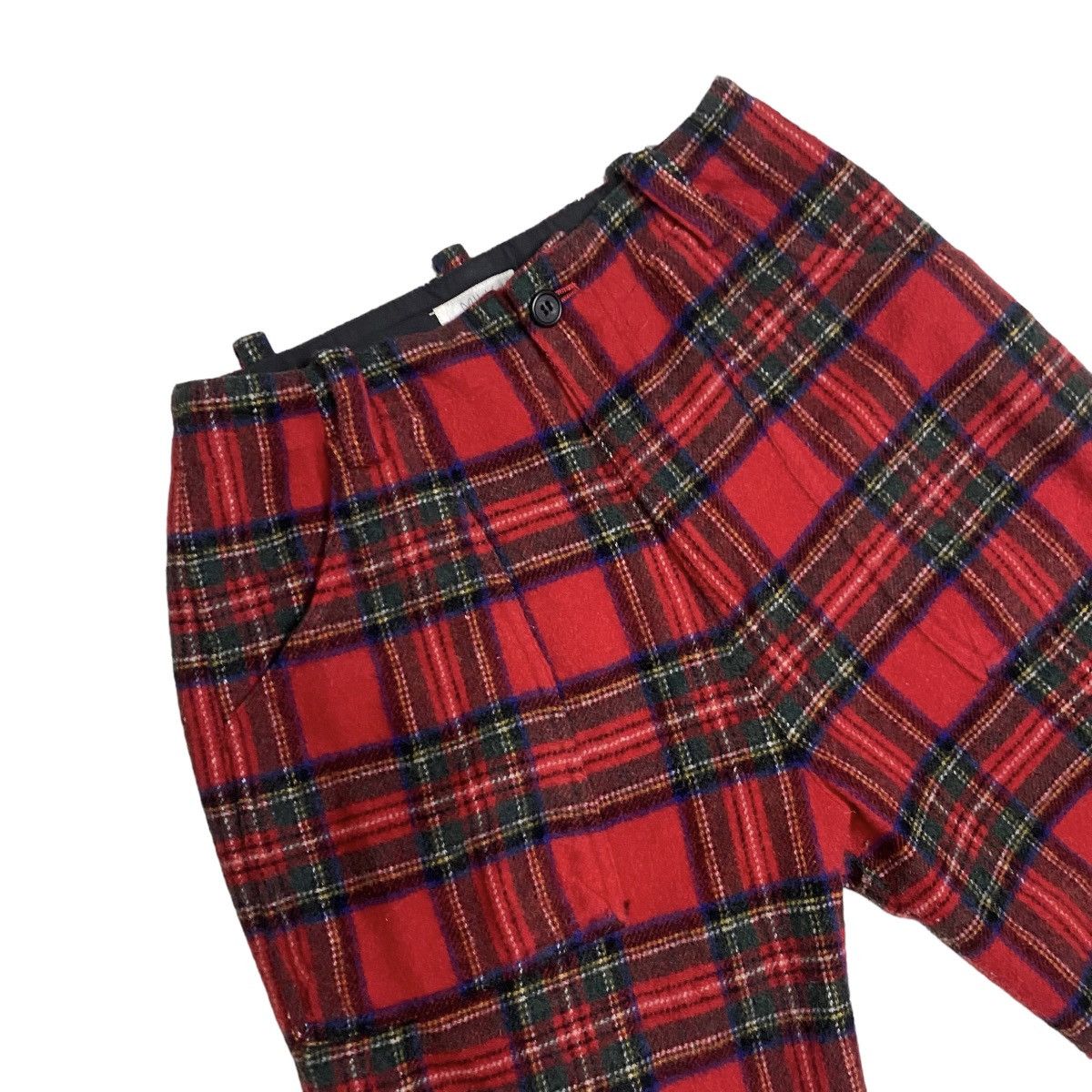 Japanese Brand Milk Punk Bondage tartan wool short pant Size US 30 / EU 46 - 3 Thumbnail