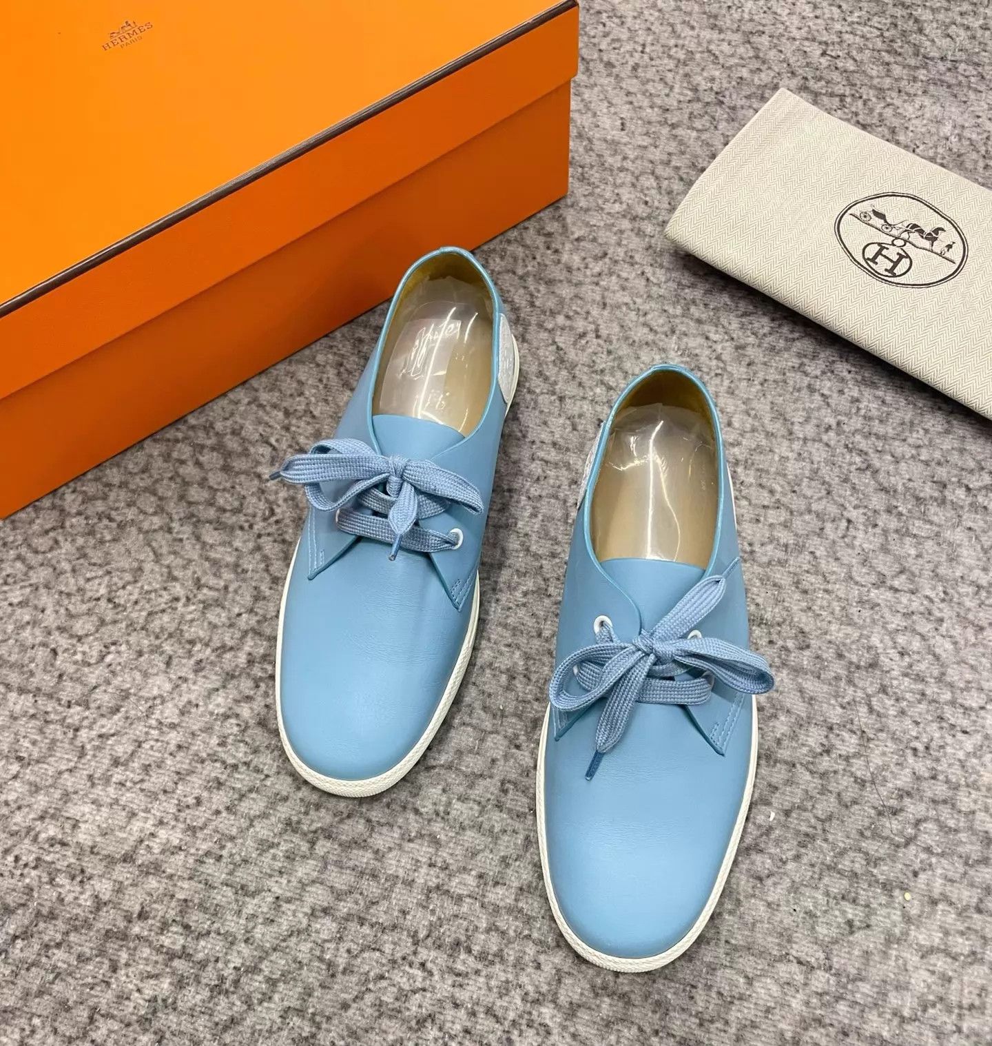 Hermes Hermès Blue Low-Key Fresh Casual Flat 38 Size US 7.5 / IT 37.5 - 2 Thumbnail