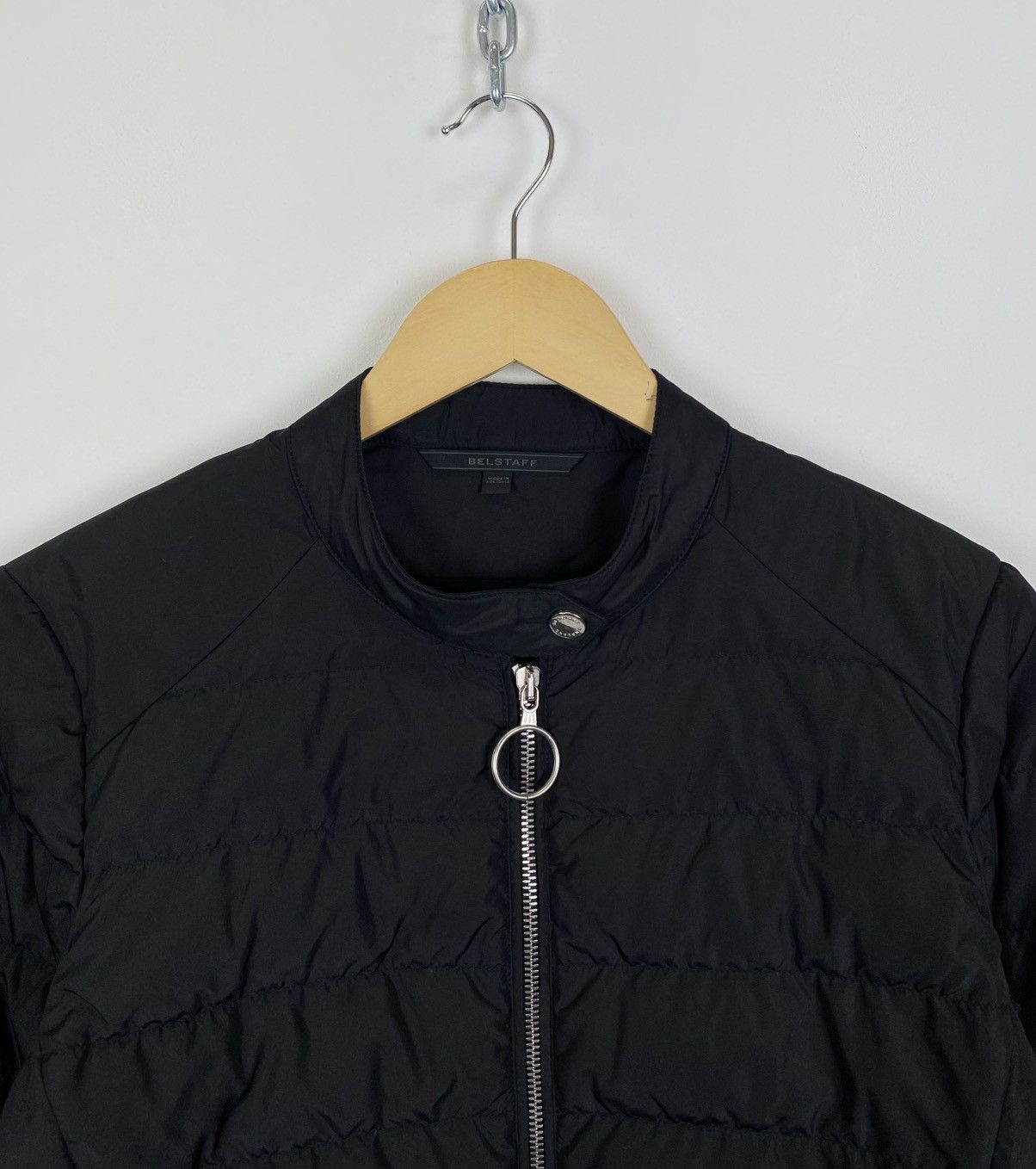 Belstaff Belstaff Full Zip Bomber Jacket Women’s Size 44 Black Logo Size M / US 6-8 / IT 42-44 - 2 Thumbnail