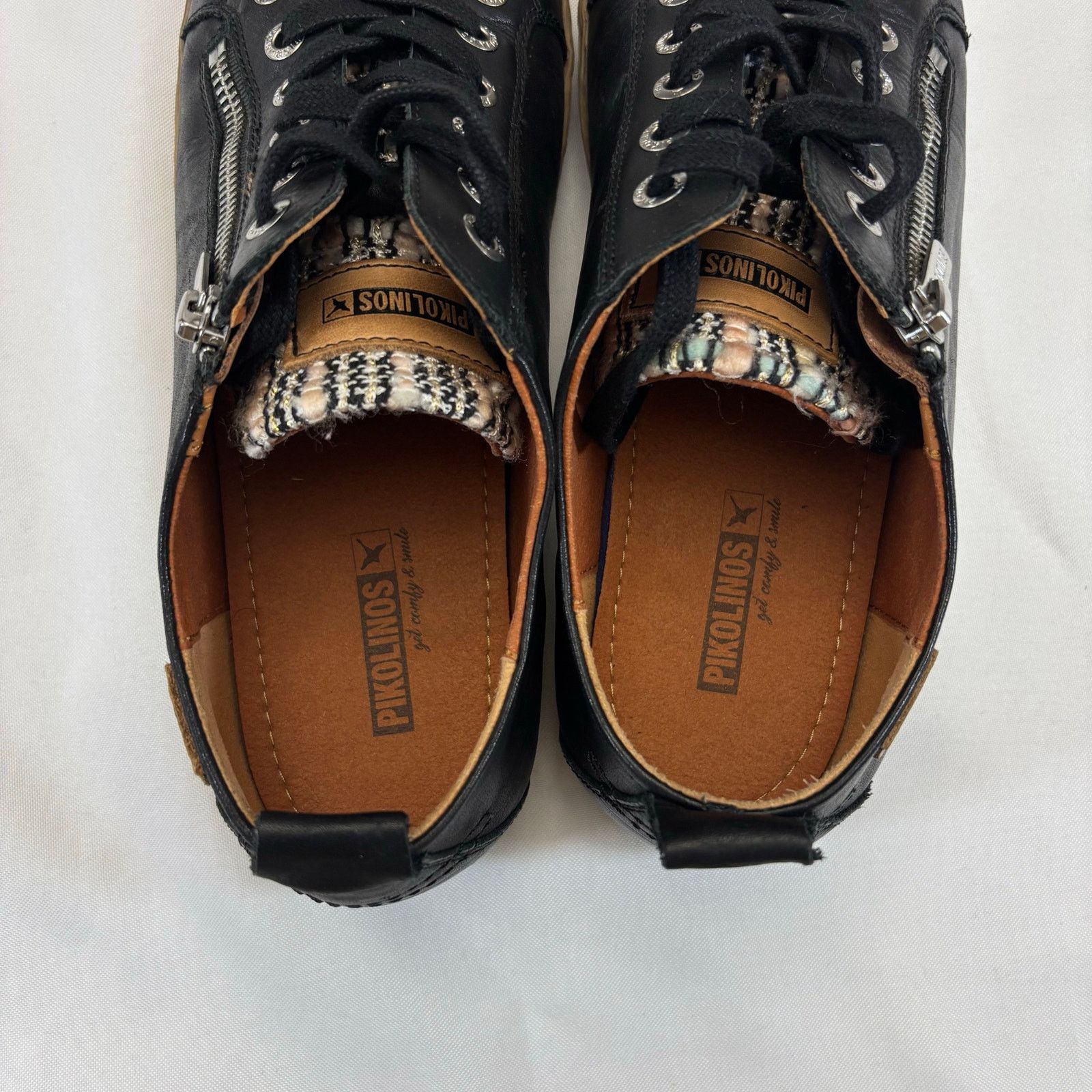Other Pikolinos Lagos 901 Leather Sneakers Side Zip EU Size 41 Size US 10 / IT 40 - 3 Thumbnail