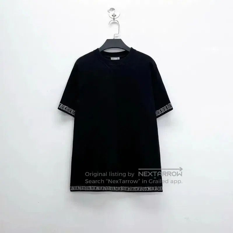 Dior Dior Embroidered Logo Short Sleeve Black T-shirt . Size US XS / EU 42 / 0 - 1 Thumbnail