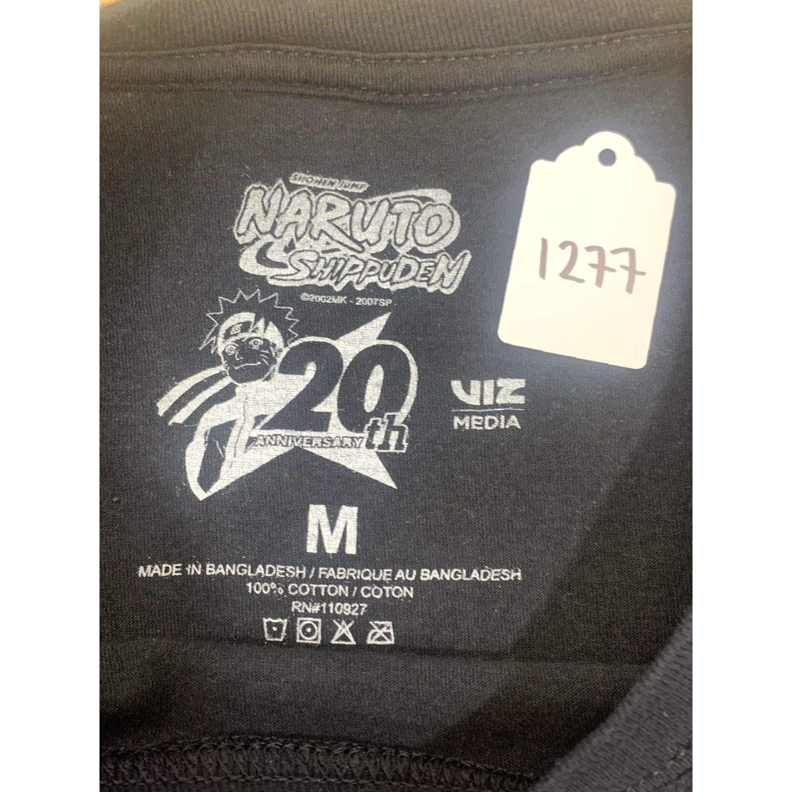 Vintage NARUTO Shippuden Collection T-Shirt Black Short Sleeve Crew Neck M Mens Vintage 90s Anime Graphic Size US M / EU 48-50 / 2 - 4 Thumbnail