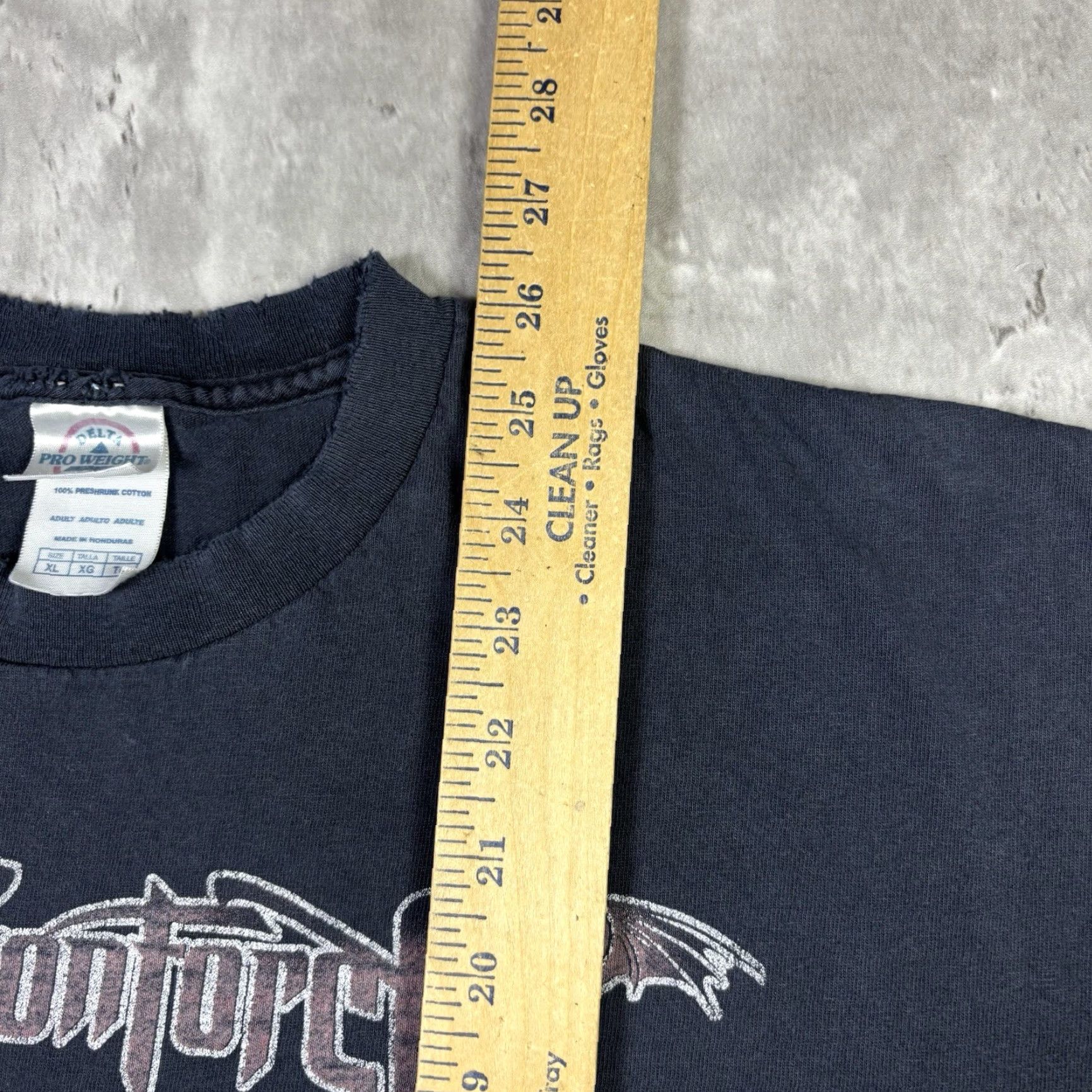Delta VINTAGE Delta Y2K Dragonforce Band T Shirt XL Black Distressed Crew Neck Short Sleeve Graphic Print Men Size US XL / EU 56 / 4 - 4 Thumbnail