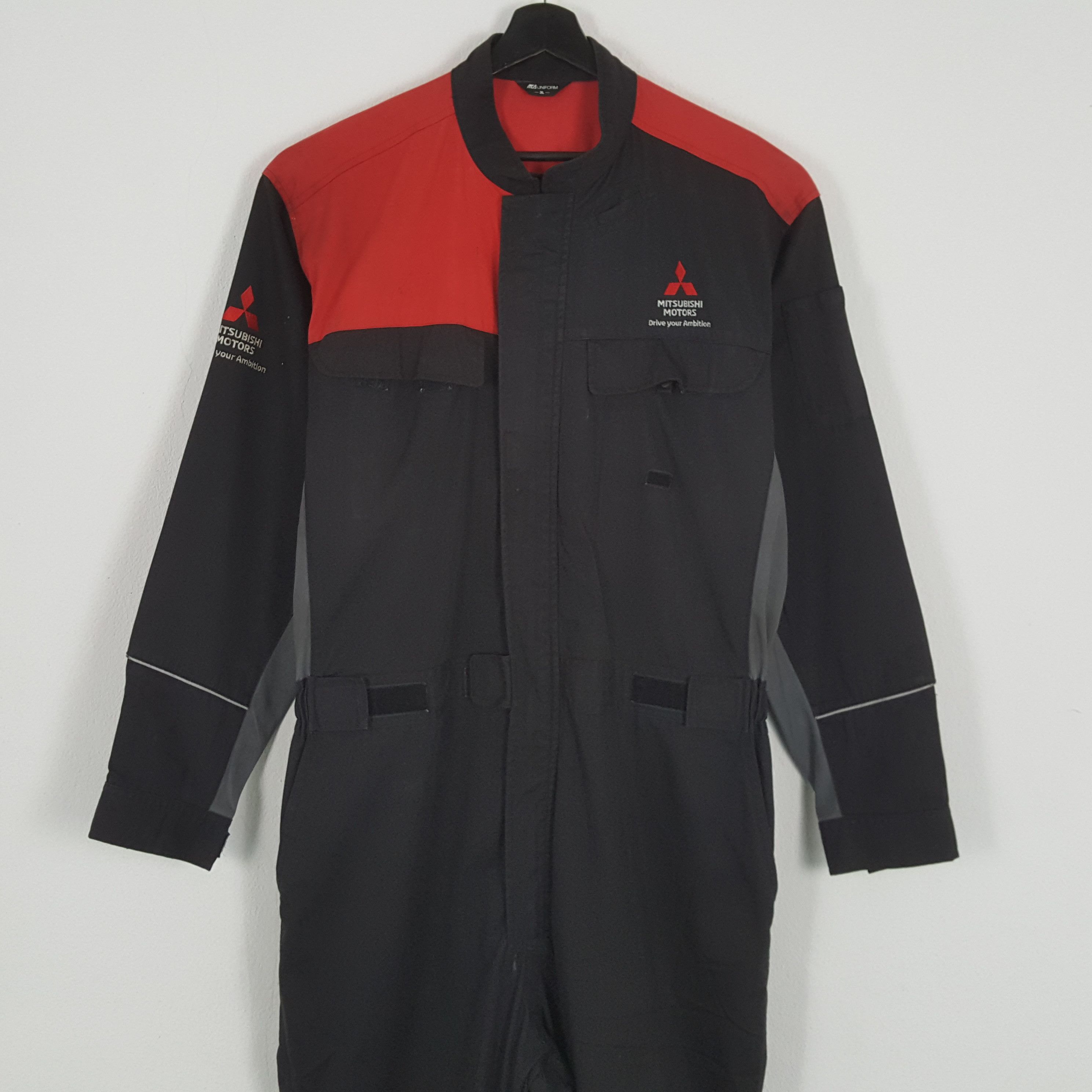 Japanese Brand × Vintage MITSUBISHI MOTOR Racing Workwear Style Coverall Jacket Size US XL / EU 56 / 4 - 5 Thumbnail