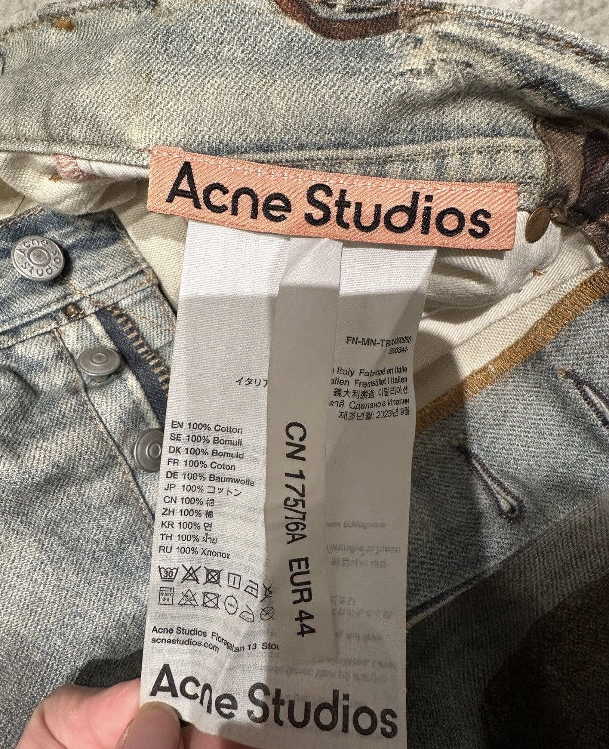 Acne Studios Acne studios Vintage mud dyed patchwork jeans 2412-Nextarrow Size US 44 / EU 60 - 6 Thumbnail