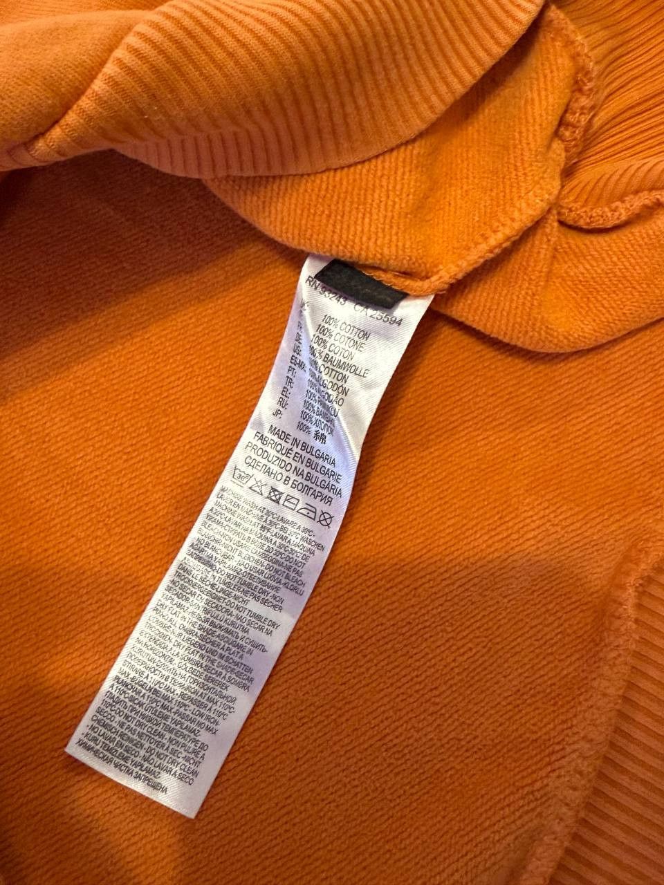 Diesel Vintage Men’s Diesel Big Logo Reworked Boxy Orange Hoodie Size US L / EU 52-54 / 3 - 6 Thumbnail