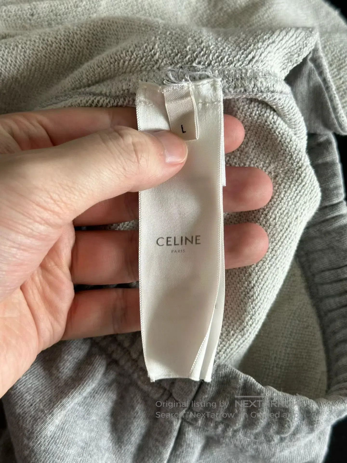 Celine CELINE size L Grey embroidered shorts| Size US 27 - 4 Thumbnail