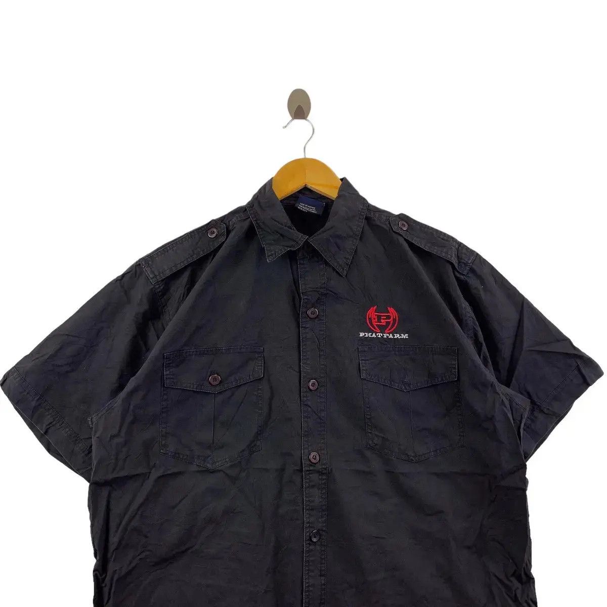 Phat Farm Vintage PHAT FARM HIP HOP Records Rap Tee Button Down Shirt Size US XL / EU 56 / 4 - 4 Thumbnail