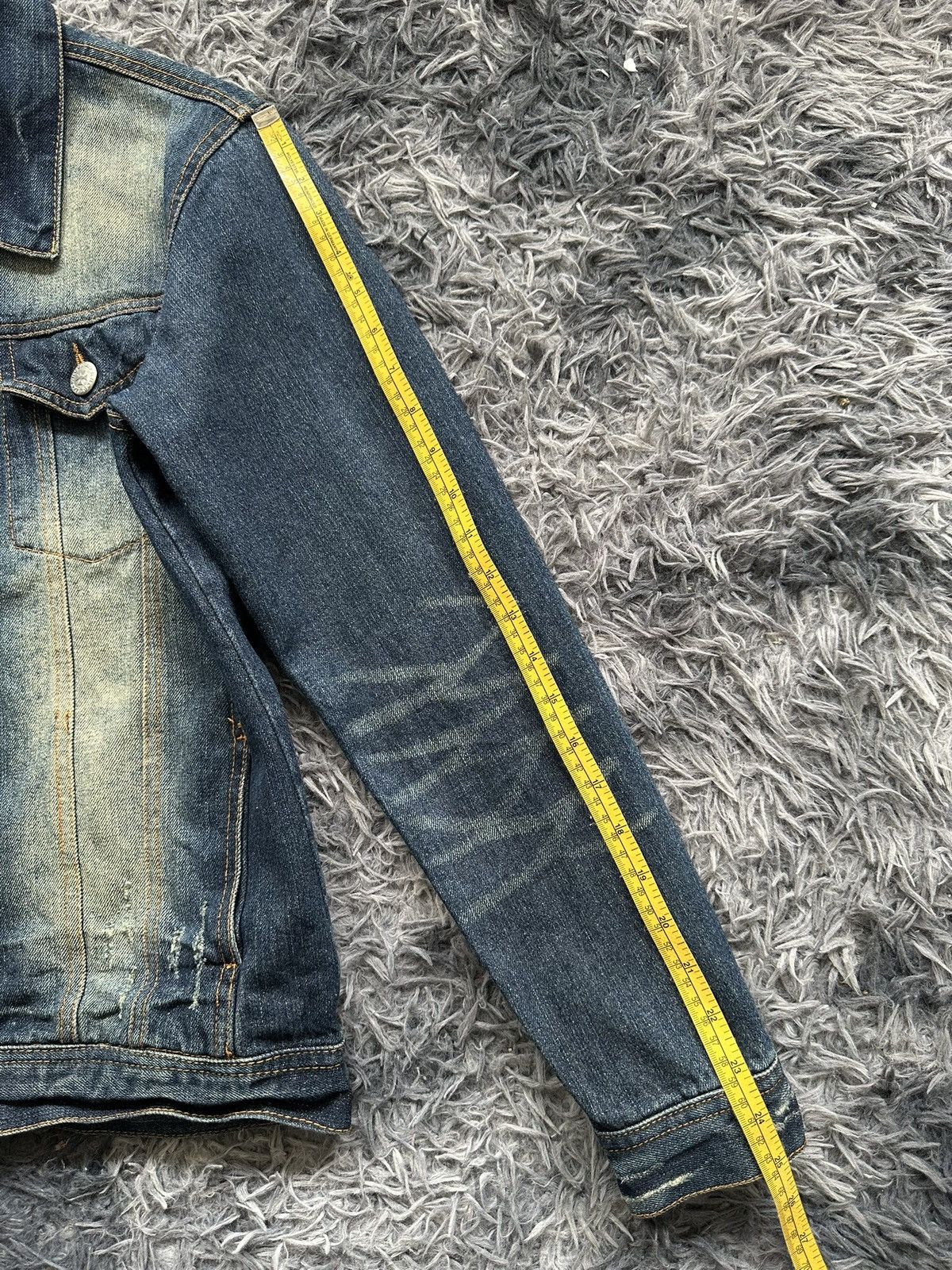 JACKROSE 00's JACKROSE trucker distressed denim jacket Size US M / EU 48-50 / 2 - 17 Thumbnail