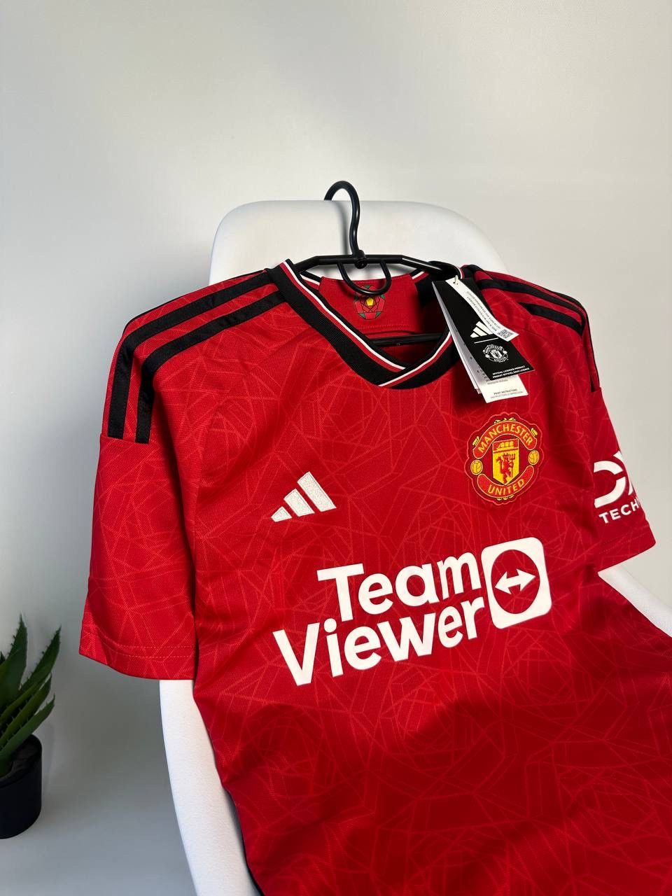 Adidas 2023 Soccer Jersey Manchester United Home Tee Garnacho#17 Size US S / EU 44-46 / 1 - 2 Thumbnail