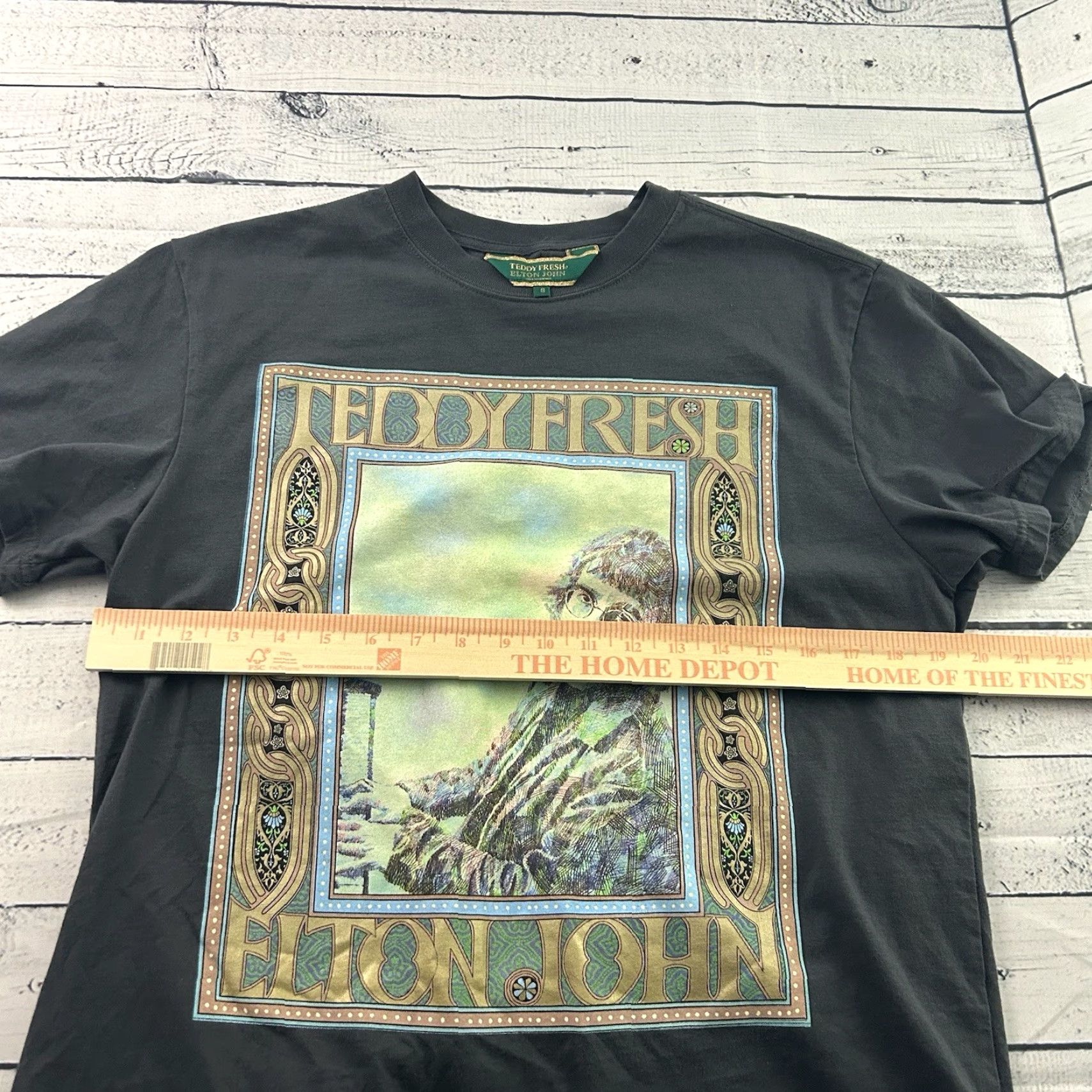 Teddy Fresh Teddy Fresh Elton John Short Sleeve T Shirt Mens Small Gray Size US S / EU 44-46 / 1 - 4 Thumbnail