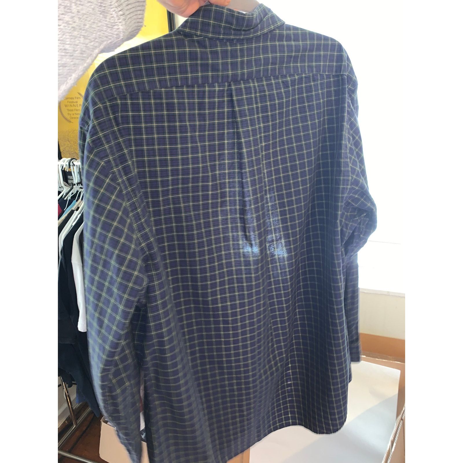Ralph Lauren Ralph Lauren Custom Fit Shirt XL Navy Green Check 17.5 Size US XL / EU 56 / 4 - 10 Thumbnail