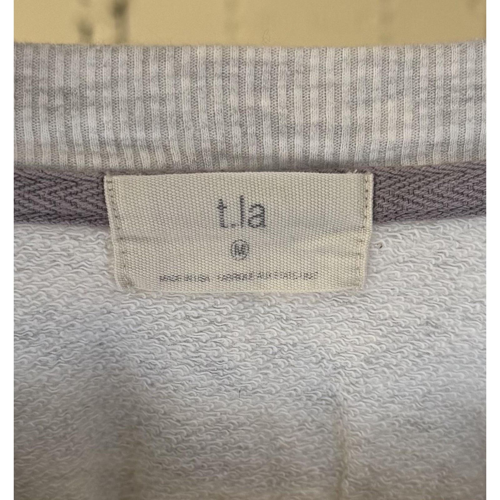Everlane TLA Womens M Gray Varsity Crewneck Sweatshirt Size S / US 4 / IT 40 - 3 Thumbnail