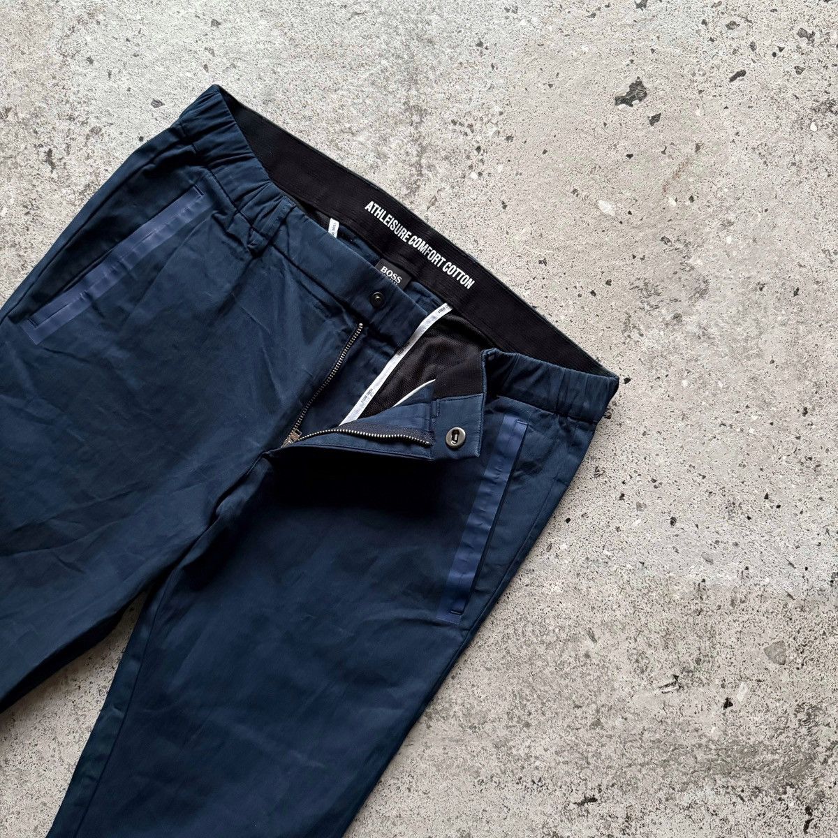 Hugo Boss Hugo Boss Mens Blue Trousers Pants Stretch Zipper Closure Size US 32 / EU 48 - 3 Thumbnail