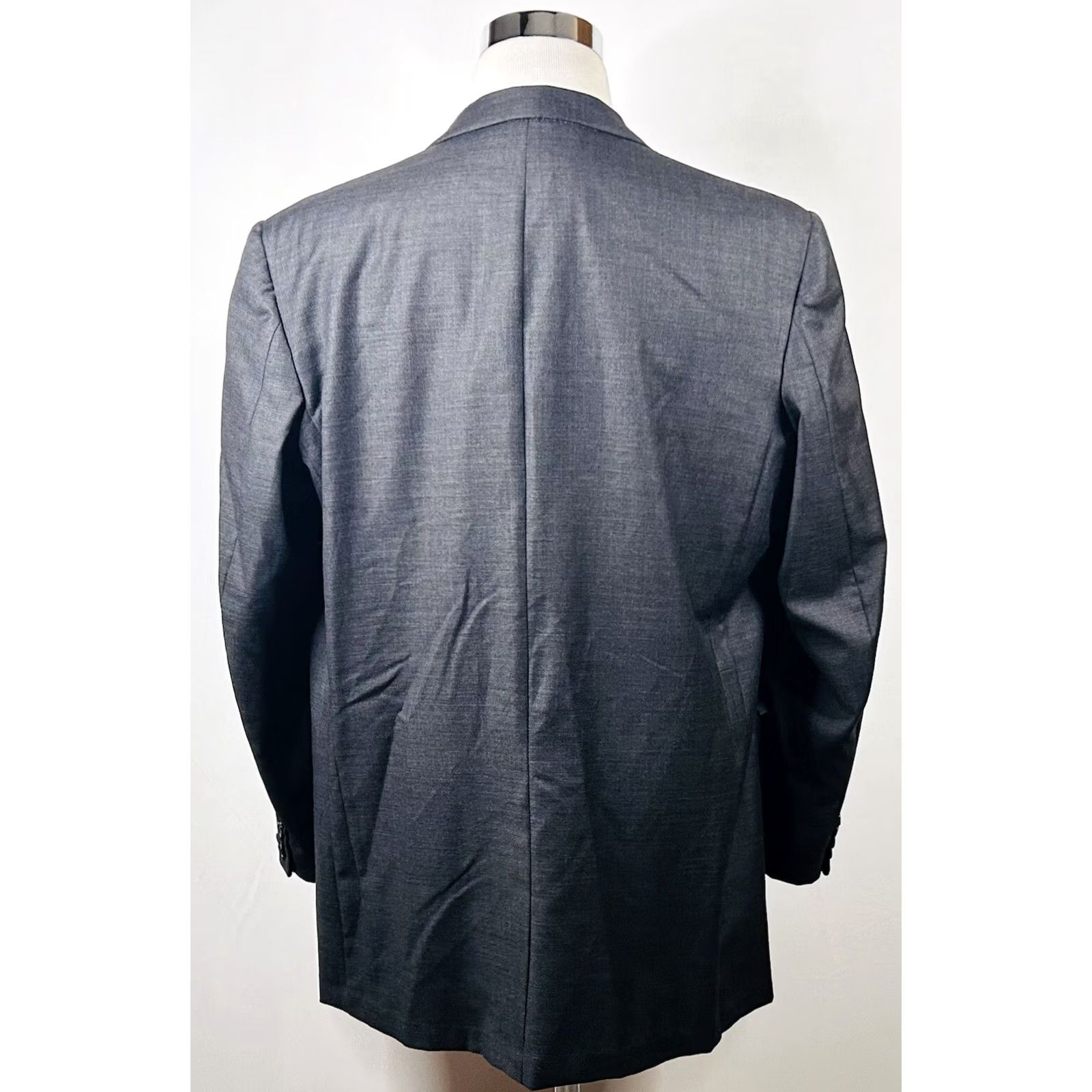 Vintage Oxxford Sport Coat 46L Gray 100% Wool Three-Button USA Made Mens Regular Jacket Coat Size US XS / EU 42 / 0 - 6 Thumbnail