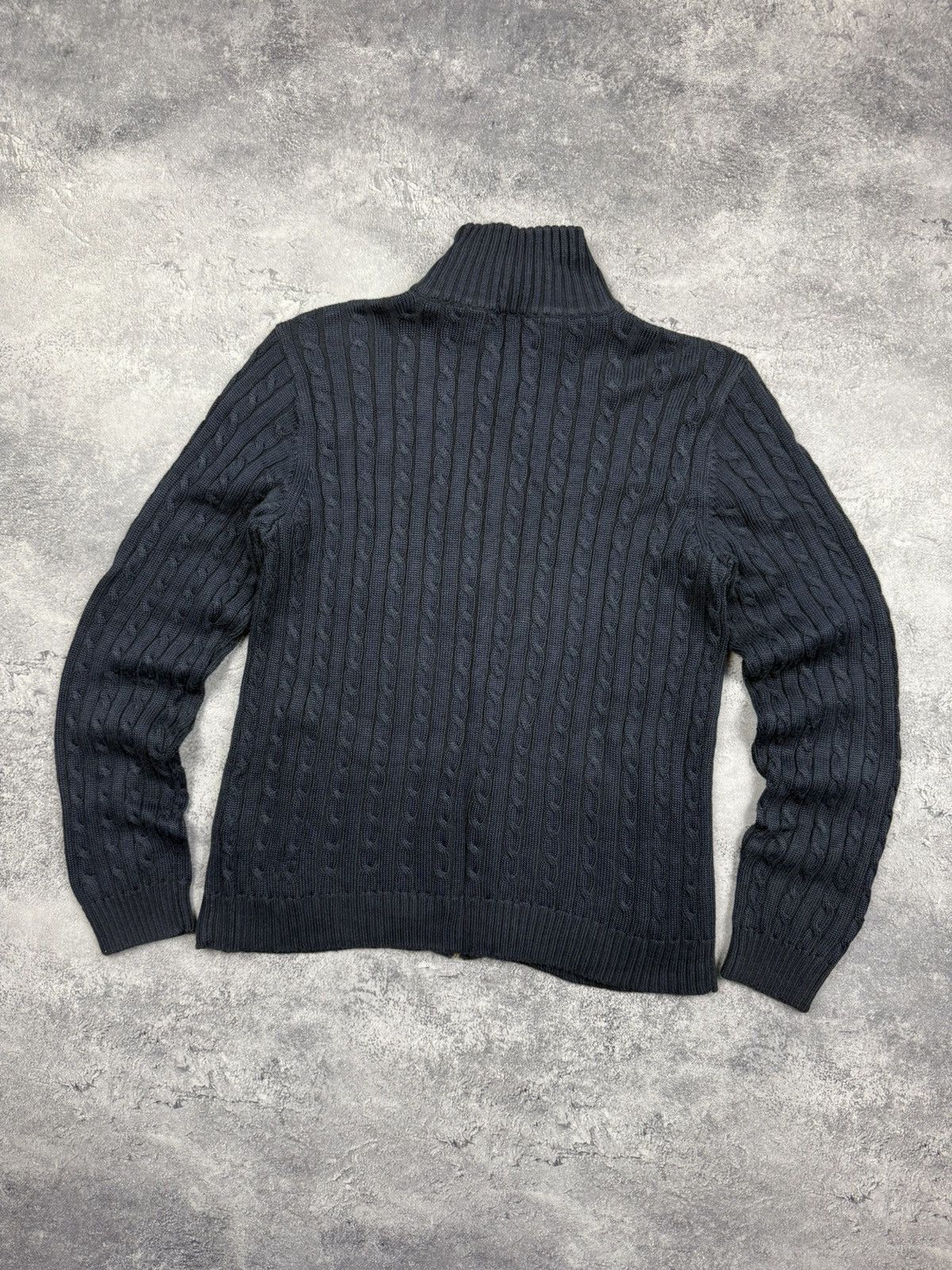 Polo Ralph Lauren Polo Ralph Lauren Green Label Cable Knit Full Zip Sweater Size M / US 6-8 / IT 42-44 - 17 Thumbnail