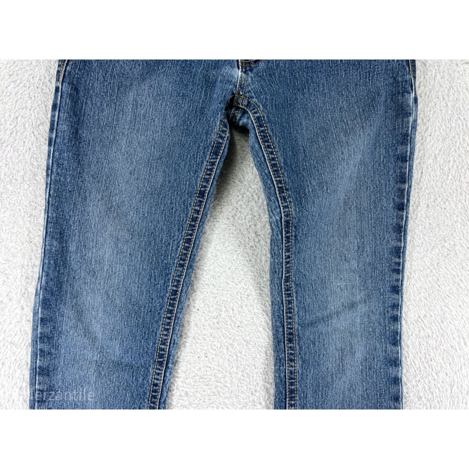 Vintage Rue 21 Jeans Women 28x29 Blue Denim Slim Bootcut Medium Wash Low Cotton Size 27" / US 4 / IT 40 - 7 Thumbnail