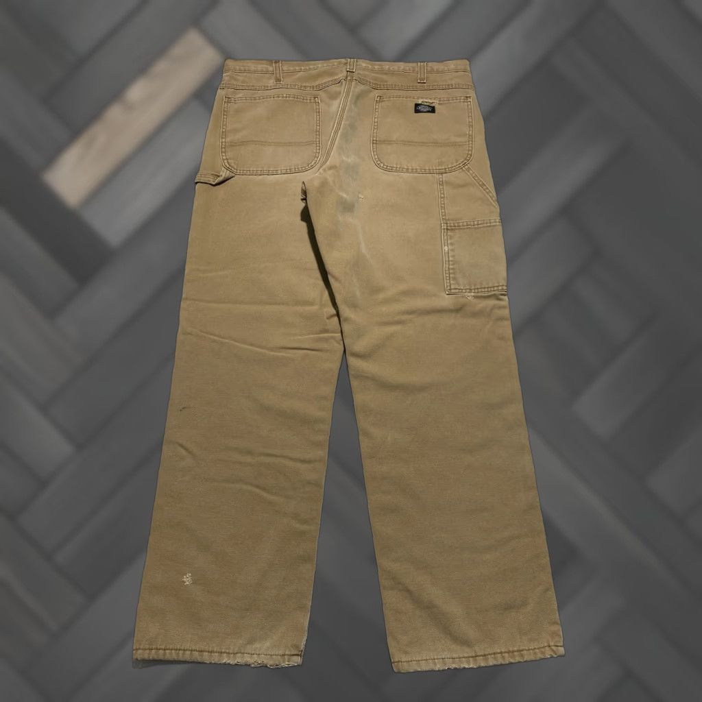Dickies Dickies Carpenter Pants Mens 38x32 Brown Duck Canvas Workwear DU258 Lined Insulated Pockets Size US 38 / EU 54 - 1 Thumbnail