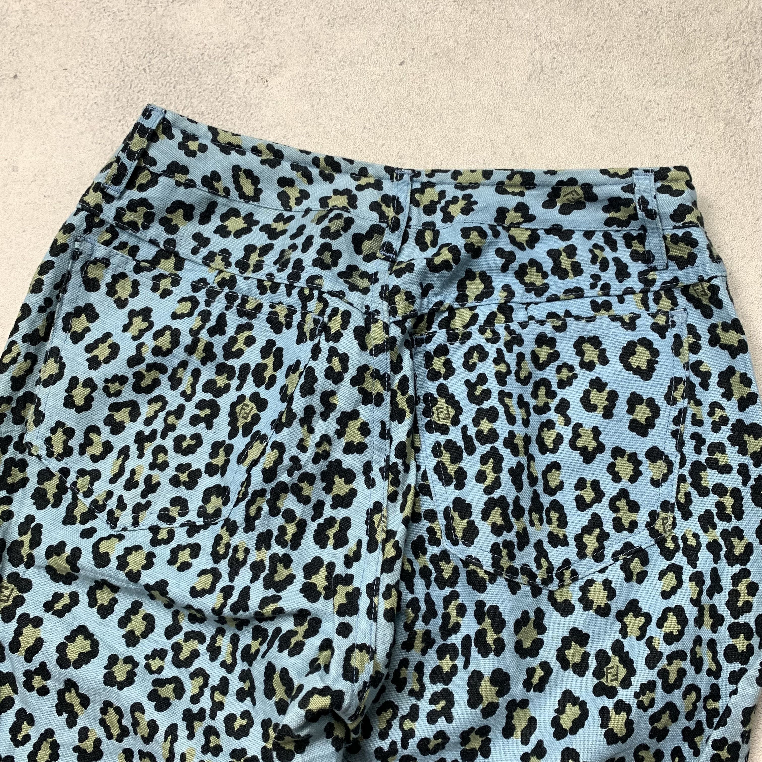 Fendi Vintage Fendi Leopard Trousers Pants Size 27" / US 4 / IT 40 - 5 Thumbnail
