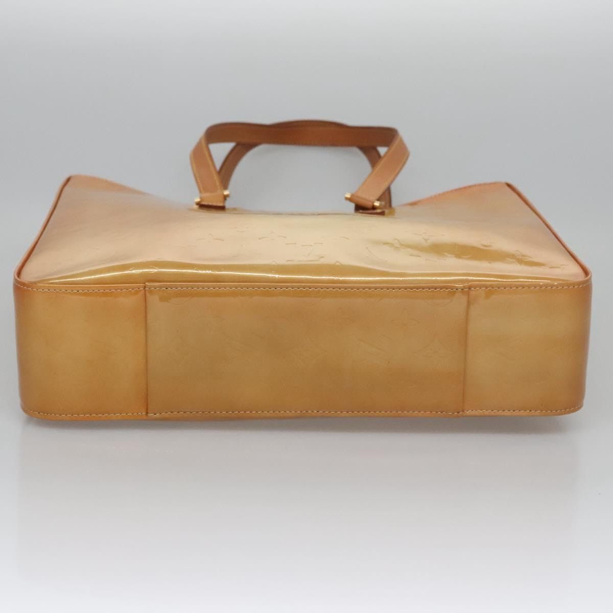 Louis Vuitton LOUIS VUITTON Monogram Vernis Columbus Tote Bag Beige M91023 Size ONE SIZE - 5 Thumbnail