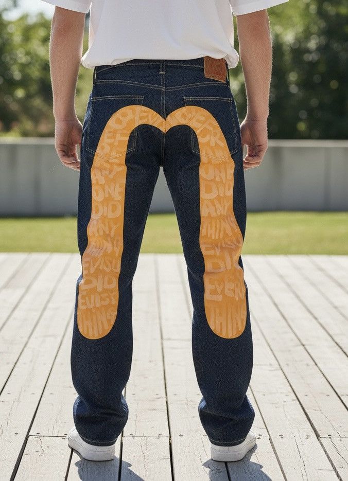 Evisu Evisu Daicock Denim Pants Size US 33 - 18 Thumbnail