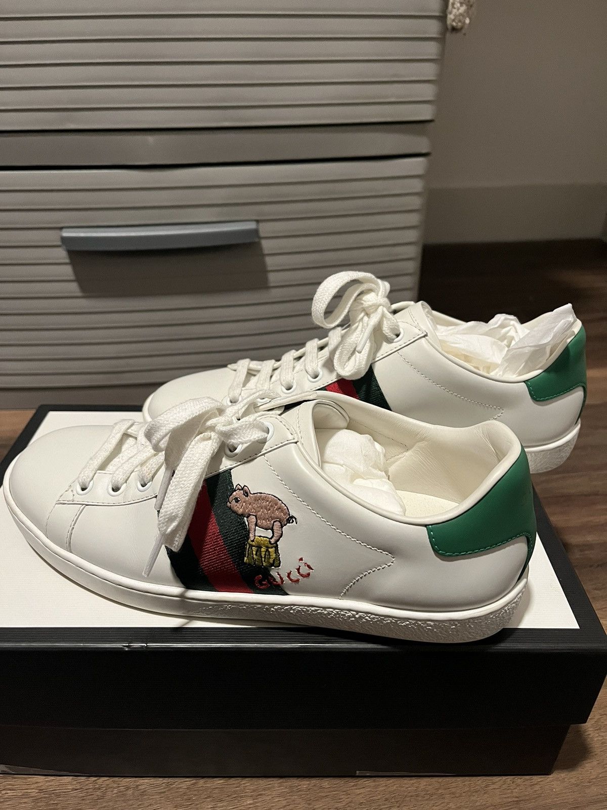 Gucci Gucci ace trainers cat and pig Size US 7 / IT 37 - 2 Thumbnail