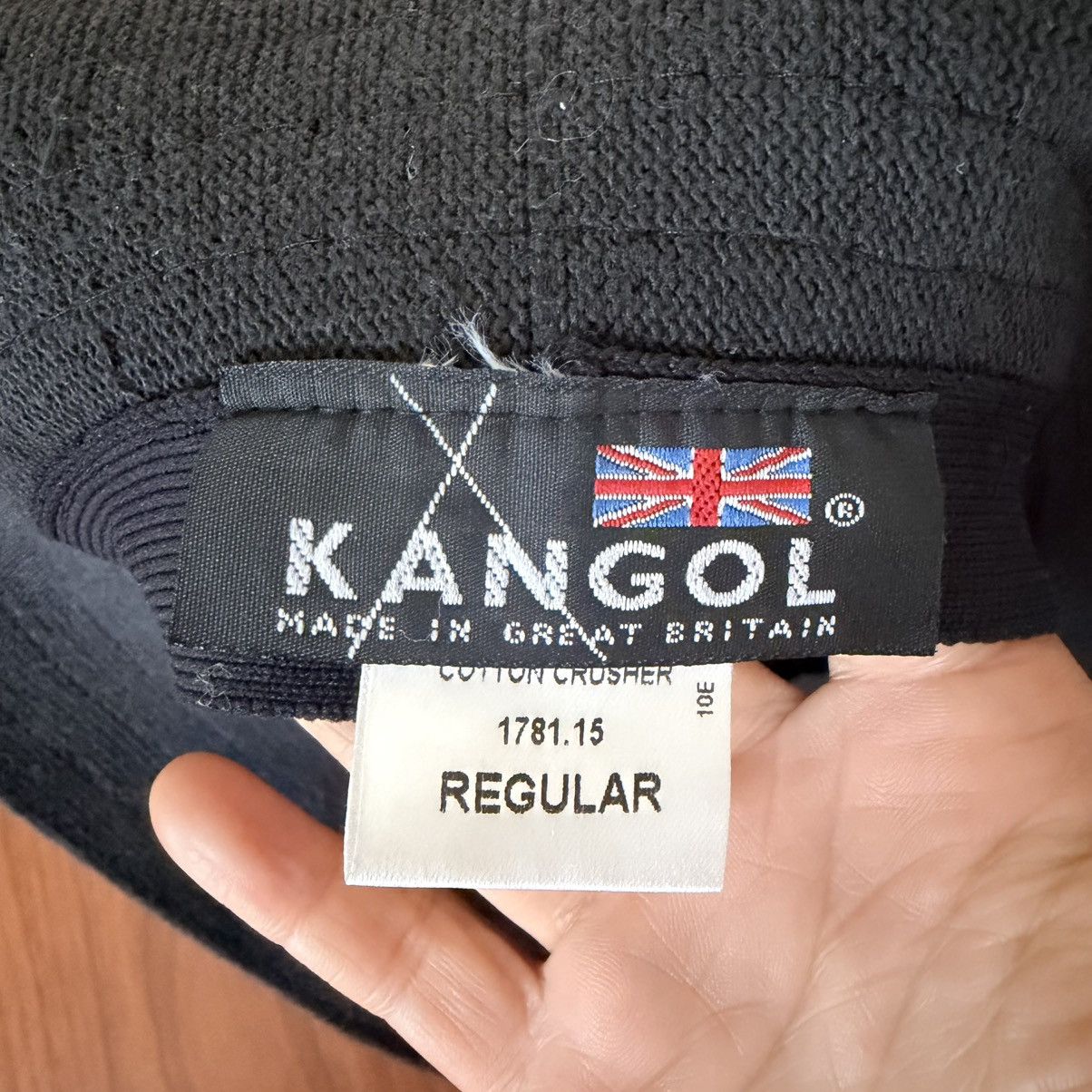 Kangol Kangol Cotton Crusher Bucket Hat Black England Metal Logo Size ONE SIZE - 7 Thumbnail
