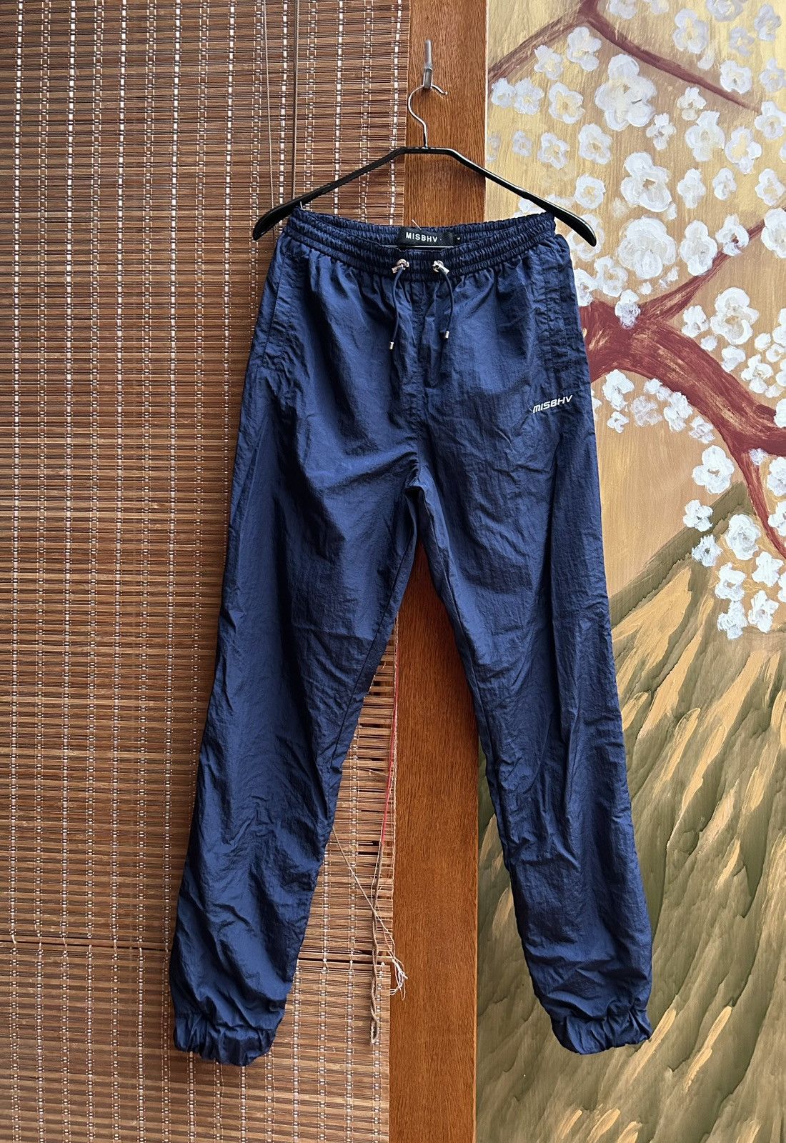 Misbhv MISBHV Crispy Nylon Track Pants In Navy Size M Size US 32 / EU 48 - 1 Thumbnail
