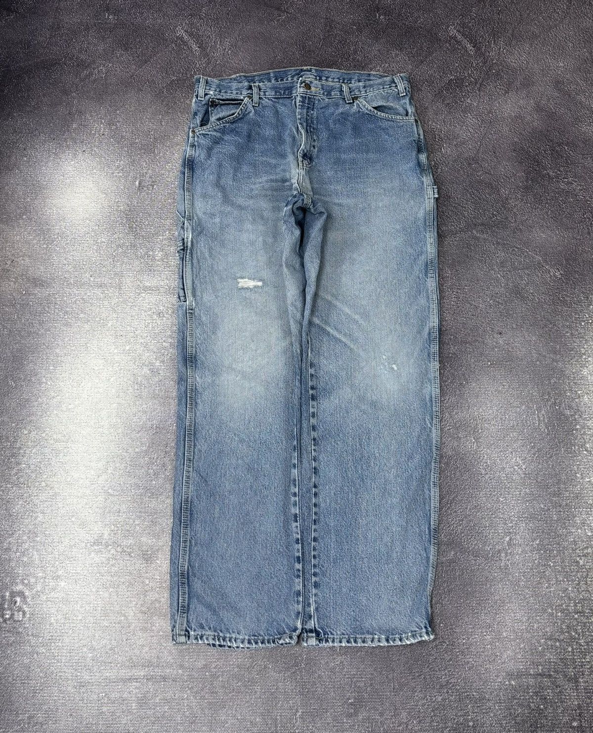 Dickies Vintage Dickies USA Workwear Faded Blue Denim Baggy Jeans Size US 36 / EU 52 - 2 Thumbnail
