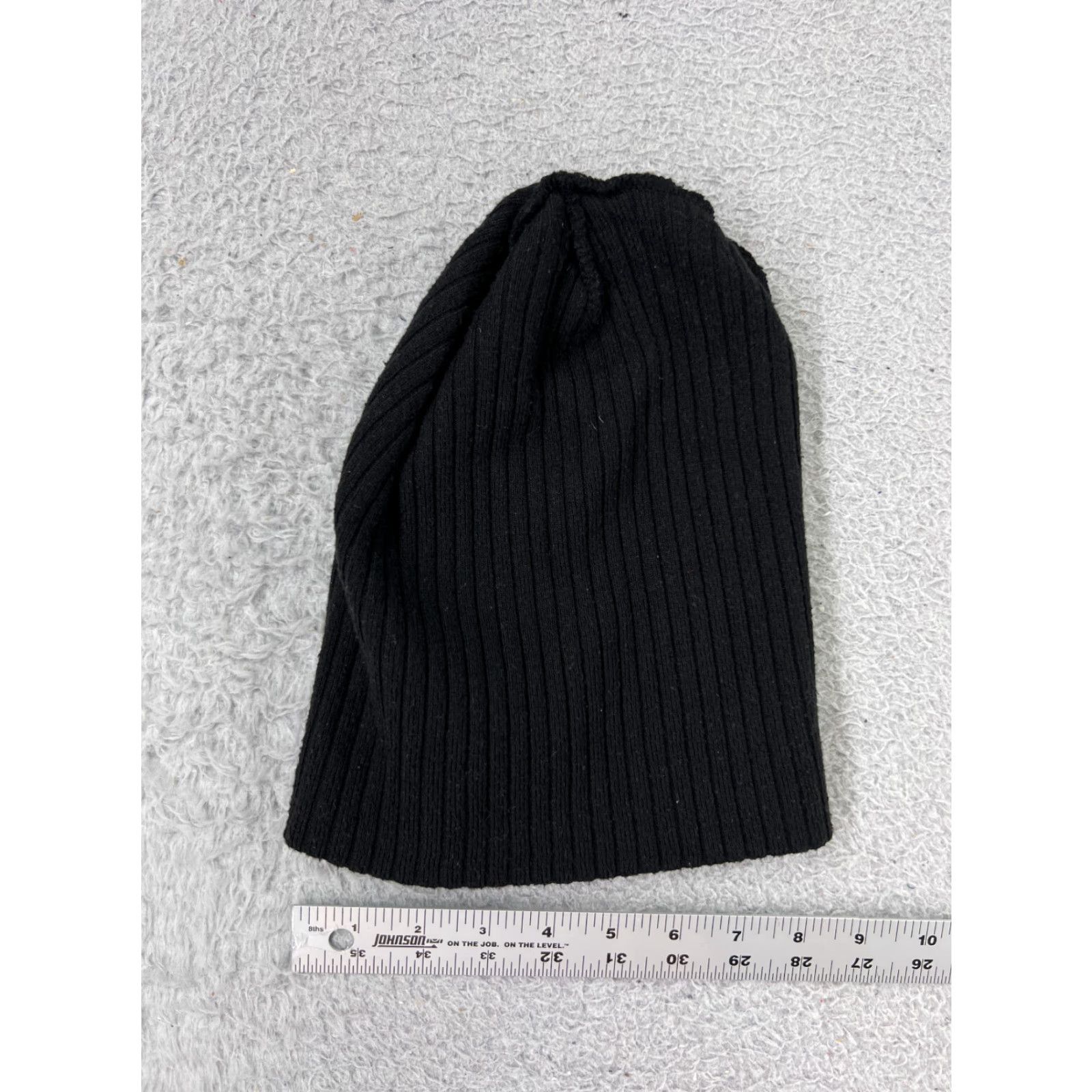 Vintage Time And Tru Beanie Black One Size Womens Knit Polyester Beanie Ski Winter Hat Size ONE SIZE - 3 Thumbnail