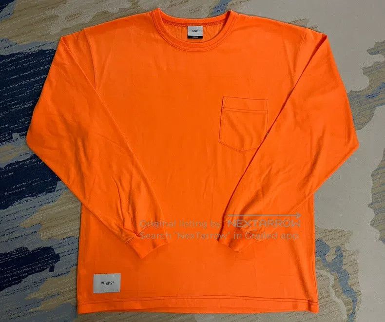 Wtaps Wtaps Fluorescent Orange Long Sleeve Size US S / EU 44-46 / 1 - 1 Thumbnail