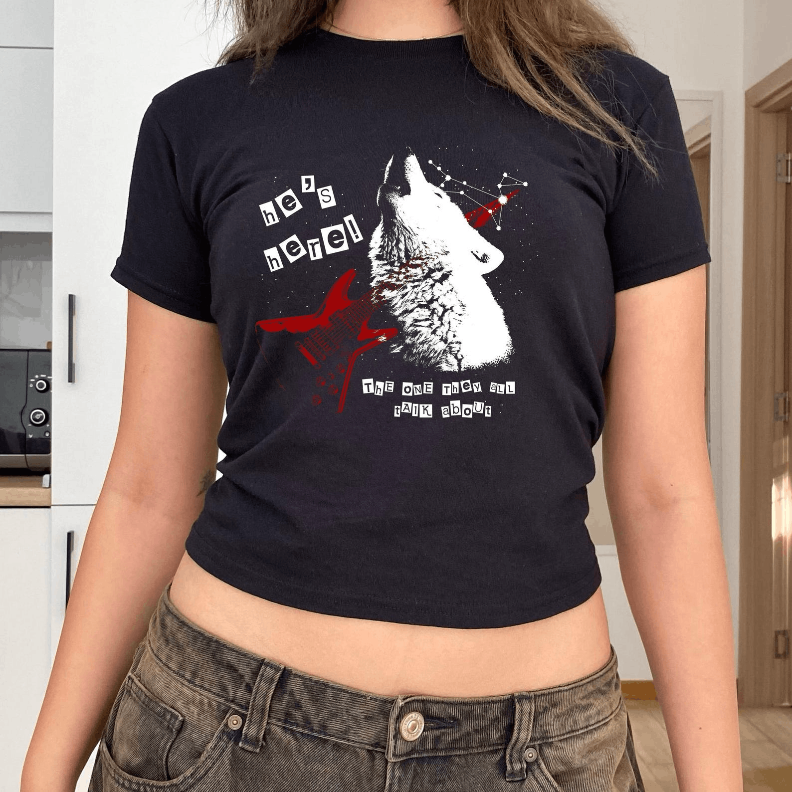 Other Sirius Black “He’s Here” Baby Tee Size S / US 4 / IT 40 - 1 Thumbnail