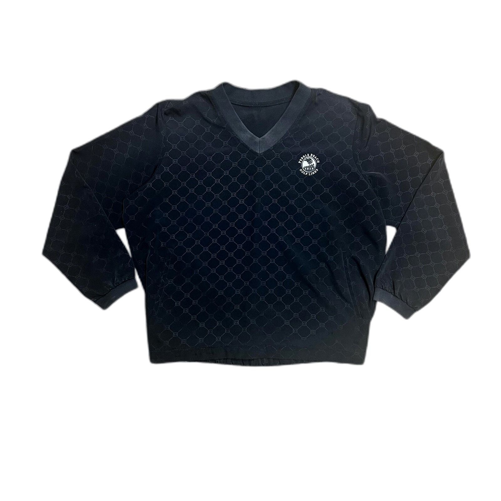 Lone Cypress By Pebble Beach Custom Golf Pebble Beach Golf Links Black Windbreaker Perfor Size US XL / EU 56 / 4 - 1 Thumbnail
