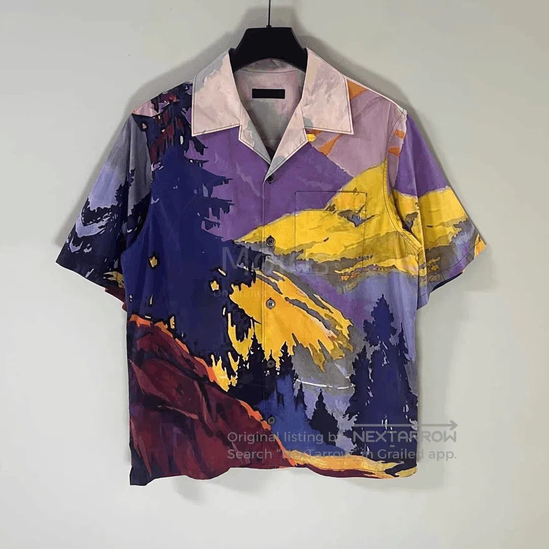 Prada Prada Forest Painting Shirt. Size US L / EU 52-54 / 3 - 1 Thumbnail