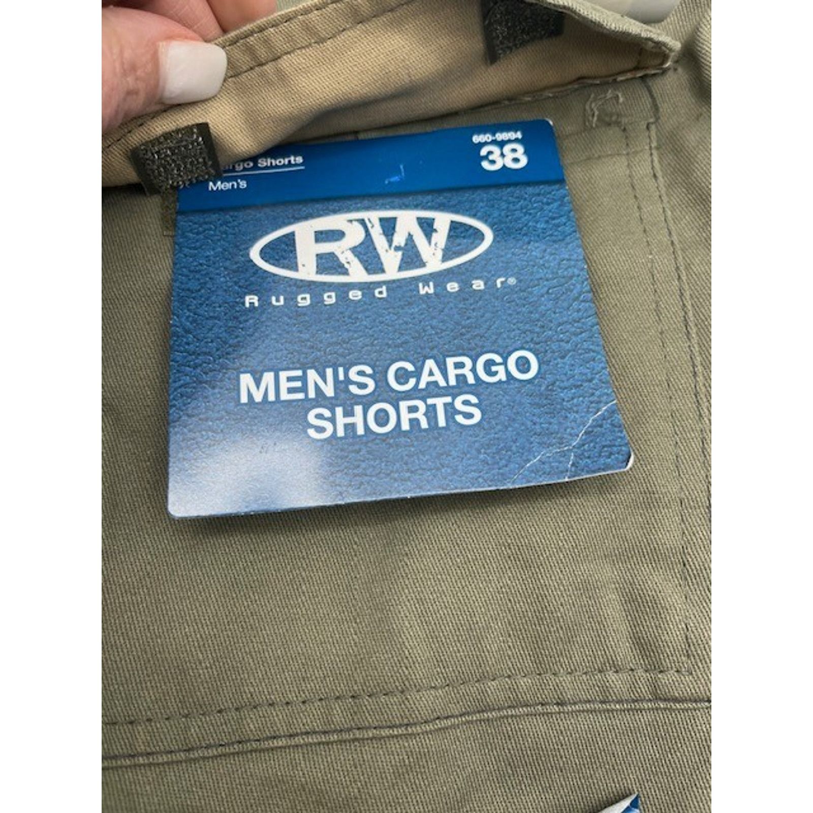 Other Rugged Wear Cargo Shorts Mens 38 Miltary Olive Drawstring Size US 38 / EU 54 - 6 Thumbnail