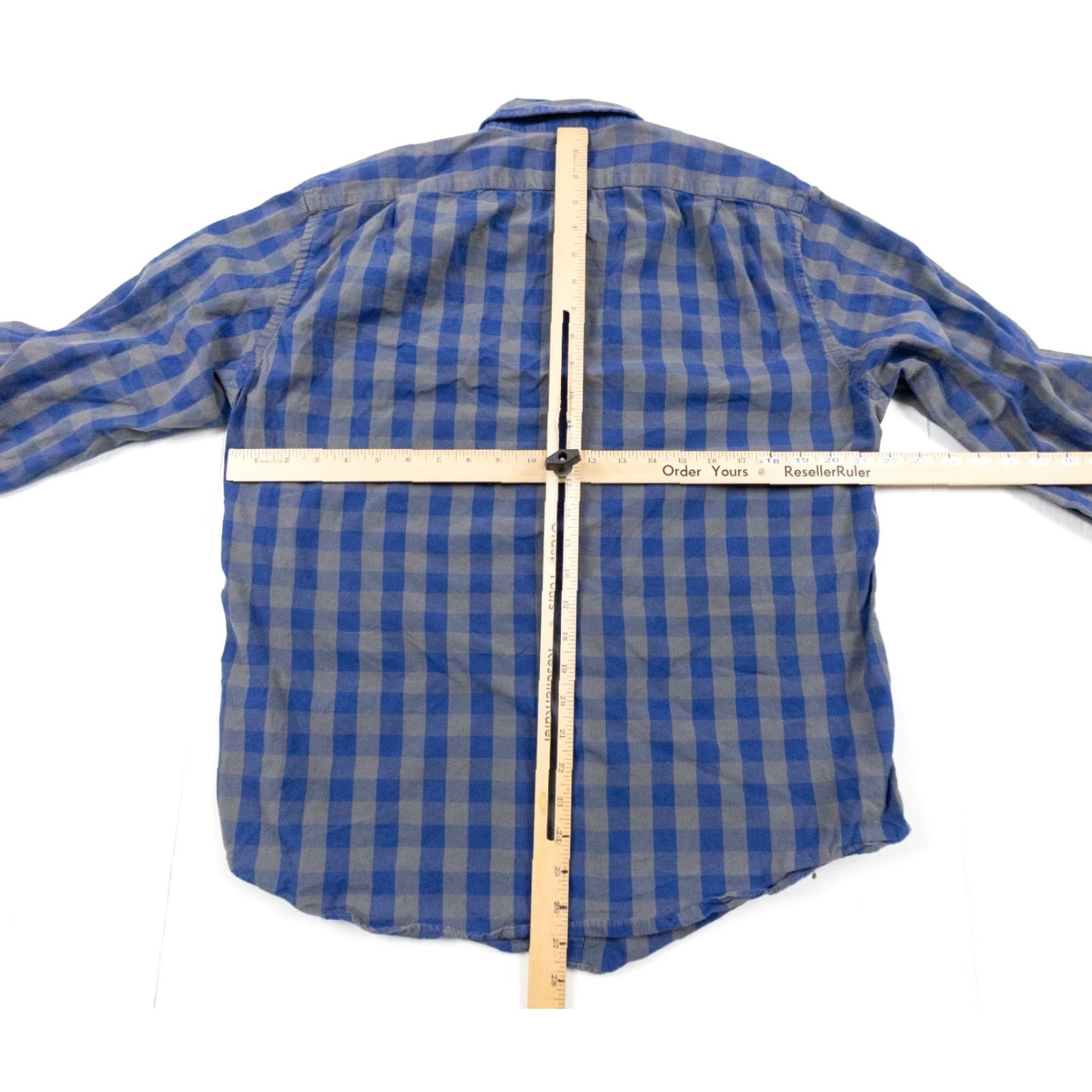 J.Crew J.CREW Slim Fit Button-Up Shirt Adult Large Blue Plaid Long Sleeve Mens Size US L / EU 52-54 / 3 - 6 Thumbnail