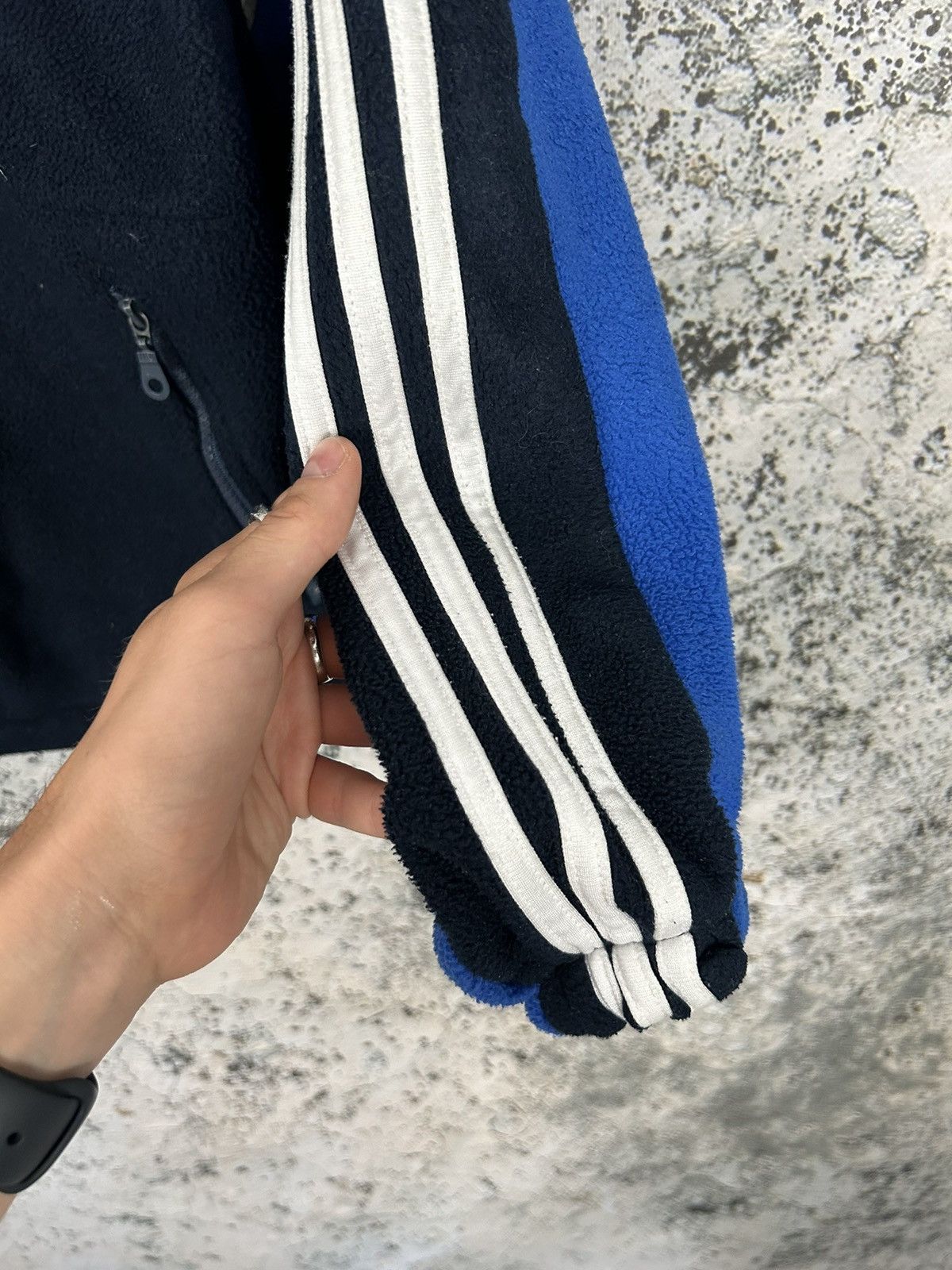 Adidas Vintage 90s Adidas Zip Fleece Sweatshirt Streetwear Gorpcore Size US L / EU 52-54 / 3 - 5 Thumbnail