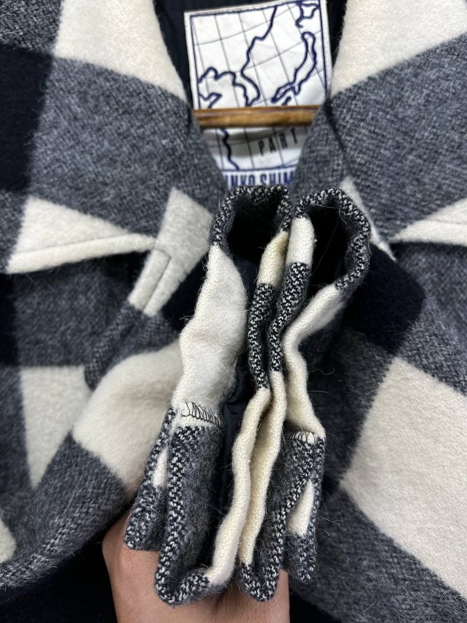 Junko Shimada Junko Shimada Japanese Designer Shadow Plaid Wool Jacket Size US M / EU 48-50 / 2 - 11 Thumbnail