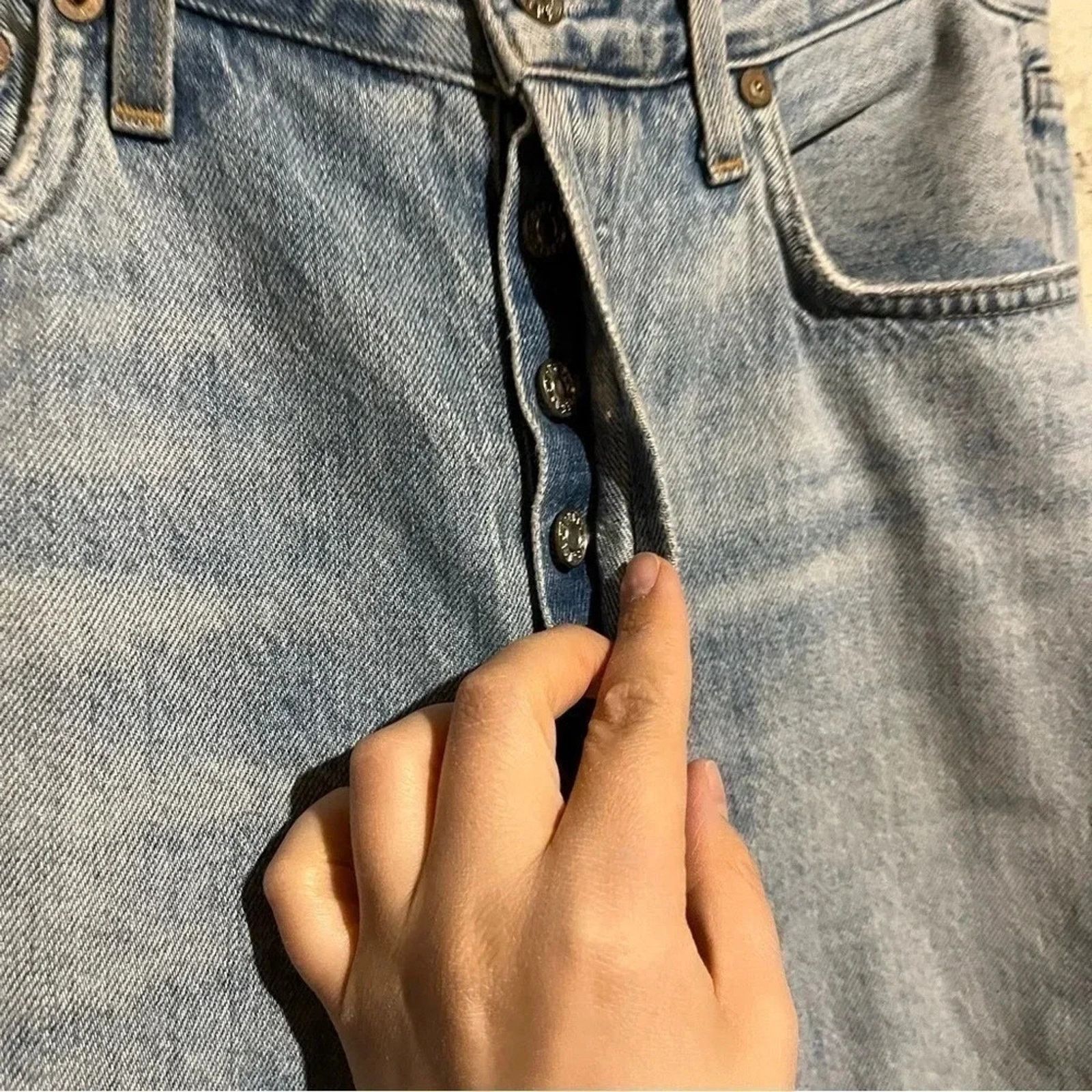 Agolde AGOLDE Jamie High Rise Classic Distressed Jeans Size 28 Size 28" / US 6 / IT 42 - 3 Thumbnail