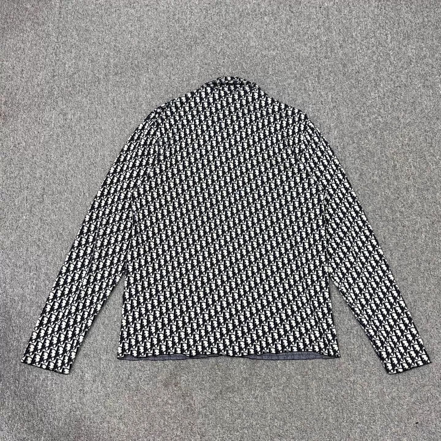 Dior Dior Oblique All Over Print Long Sleeve Shirt L 99 Size US L / EU 52-54 / 3 - 2 Thumbnail