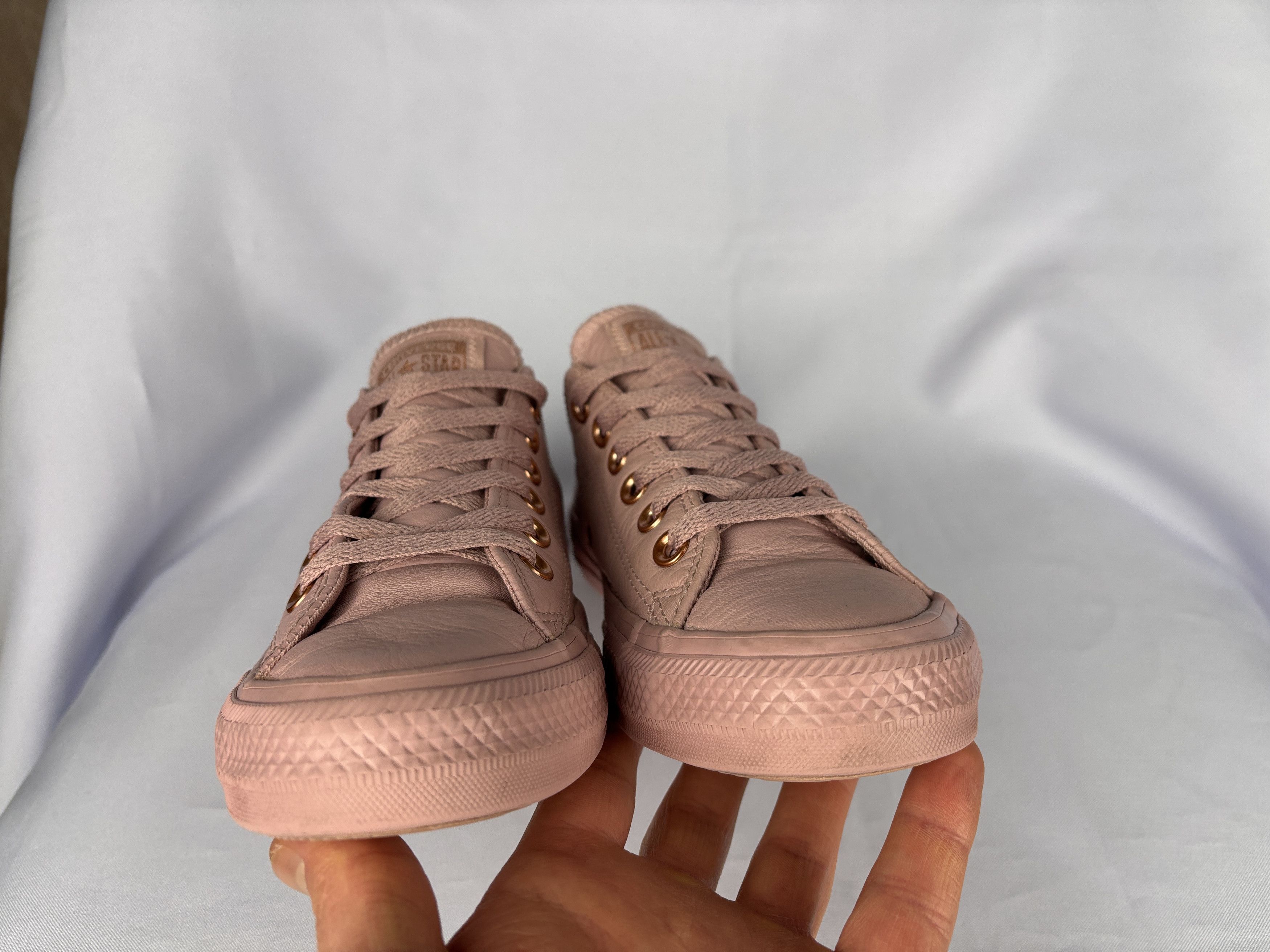 Converse Converse Chuck Taylor Leather Rose Pink Shoes Size US 7 / IT 37 - 4 Thumbnail