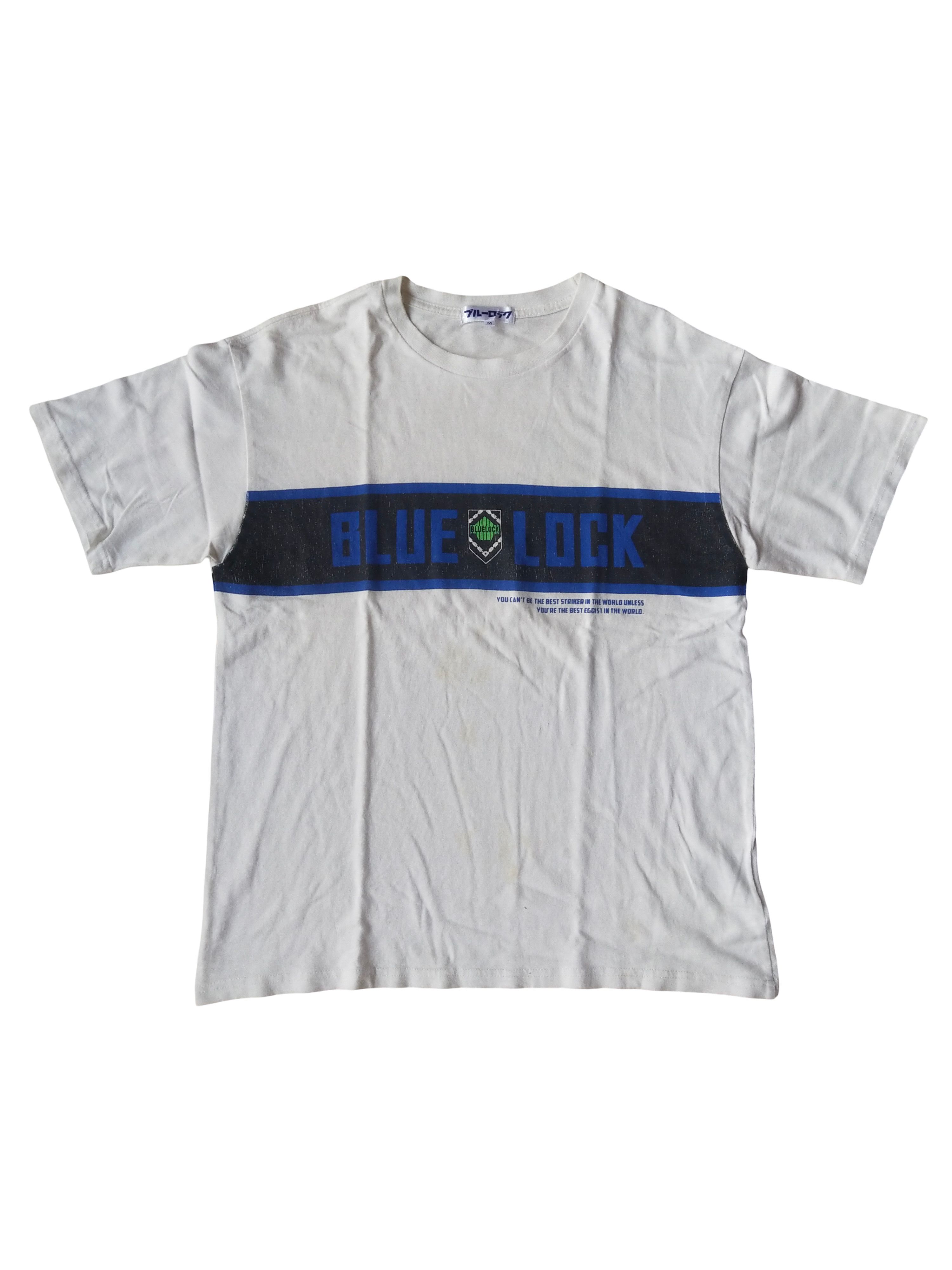 Anime Blue Lock Isagi Yoichi Art White Anime Tee Size US M / EU 48-50 / 2 - 4 Thumbnail