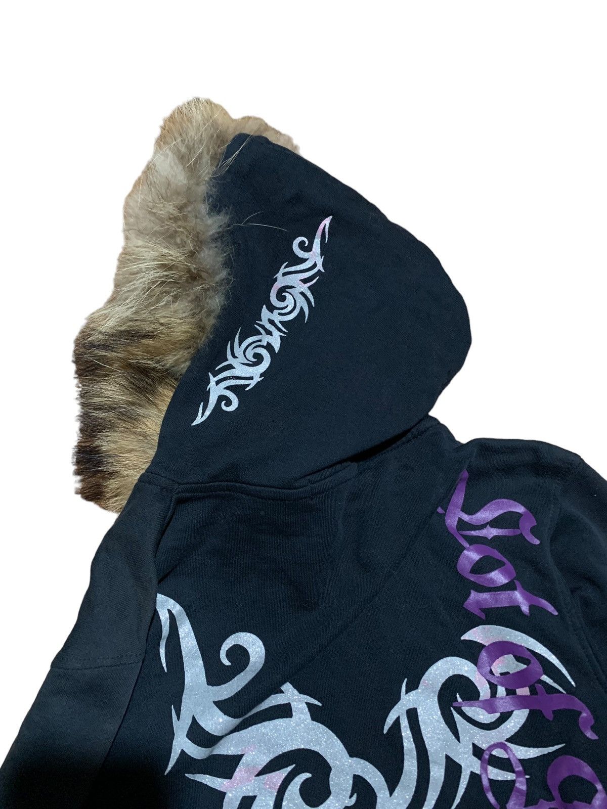 If Six Was Nine × Japanese Brand × Le Grande Bleu (L.G.B.) Spinash rock poem tribal tattoo fur hoodie LGB style Size US M / EU 48-50 / 2 - 4 Thumbnail