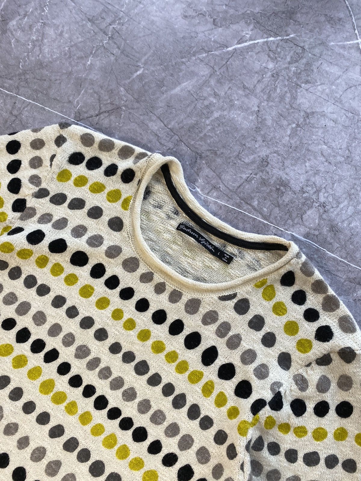 Designer Gudrun Sjoden Multicolor Geometric Pattern Knit Zip Pullover Size L / US 10 / IT 46 - 6 Thumbnail